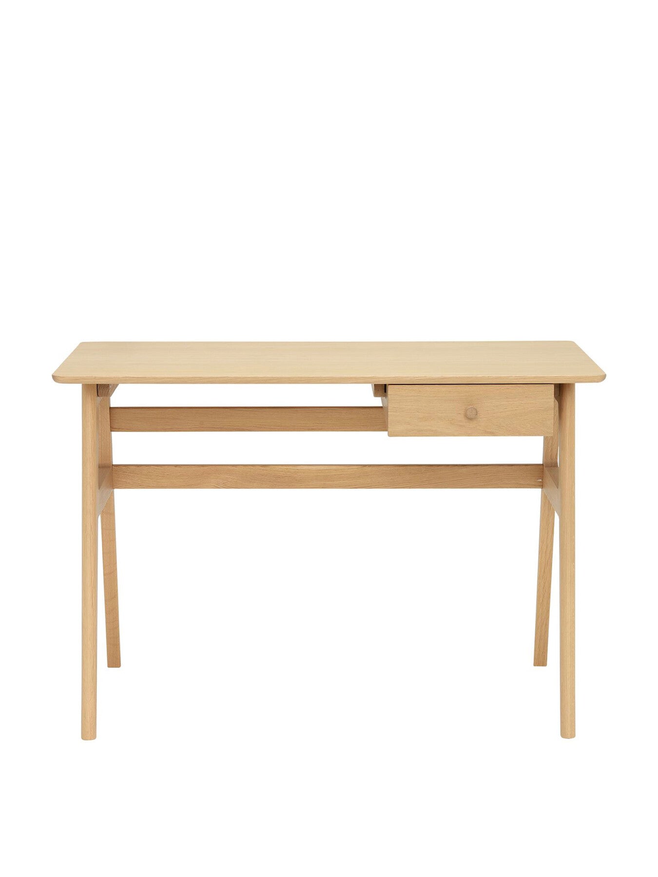 Neutral Ballatta Neutral Oak Wood Desk