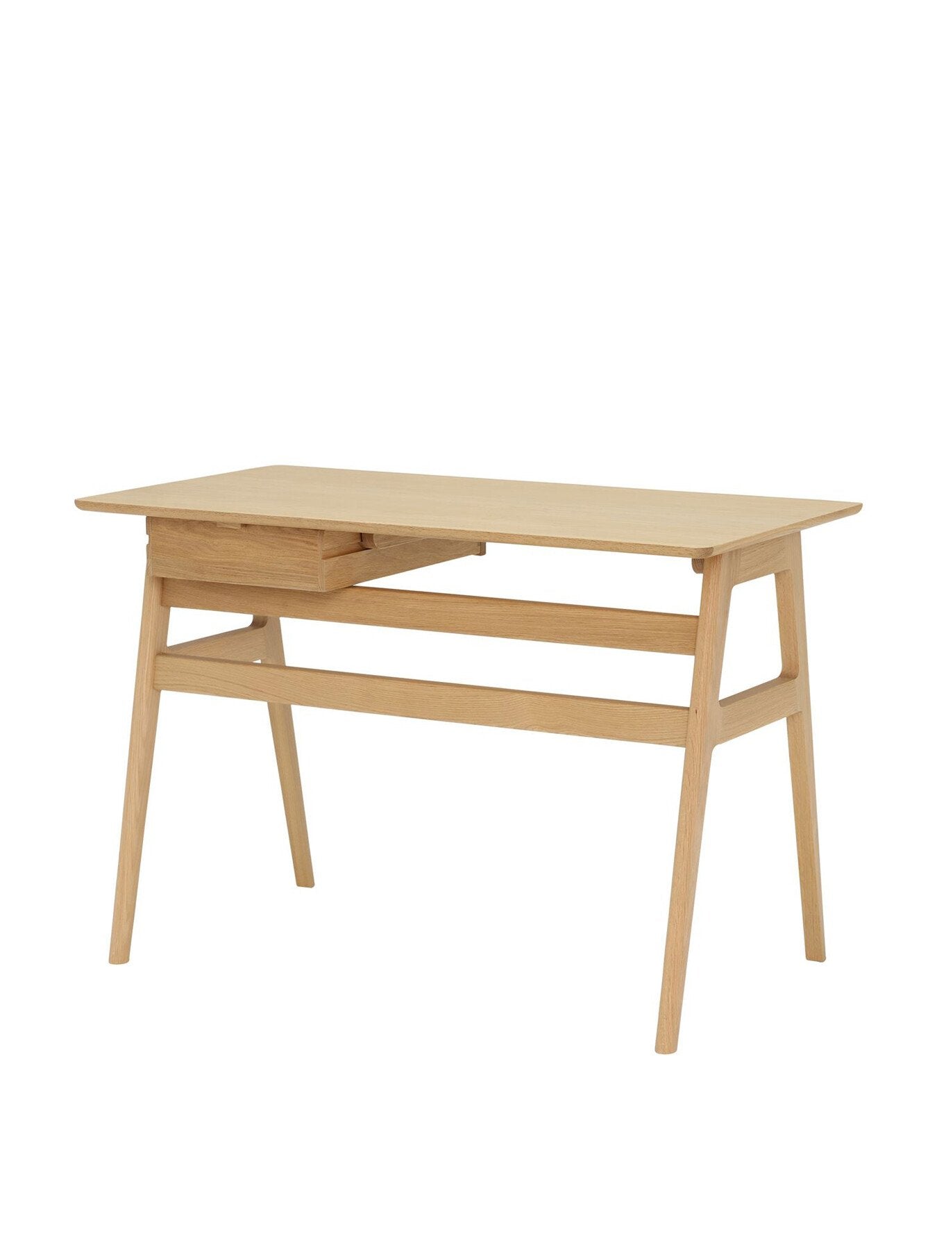 Neutral Ballatta Neutral Oak Wood Desk