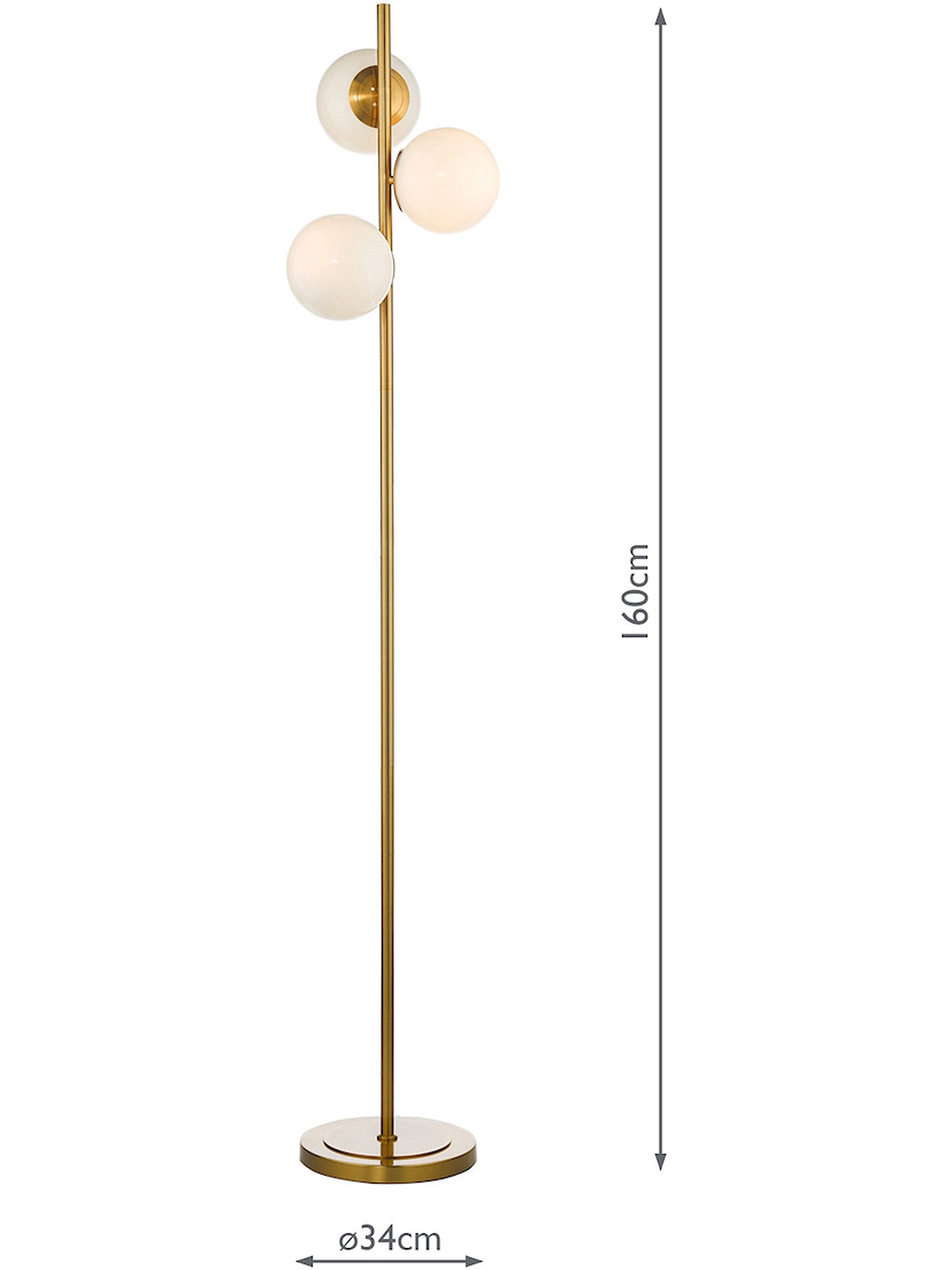 Bombazine 3 Light Floor Lamp