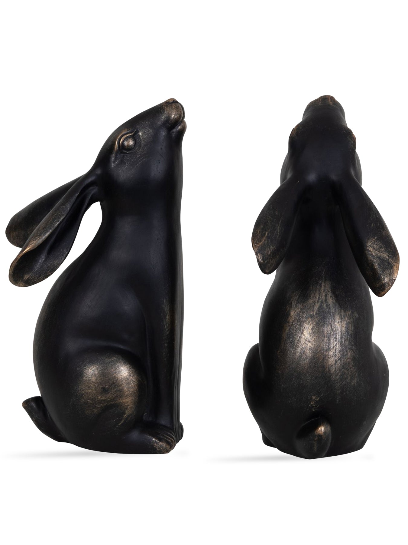 Bronze Hare Pair Sculpture