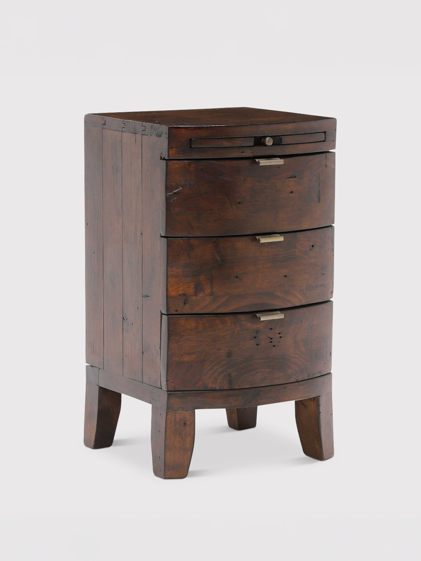 Navajos Reclaimed Wood 3 Drawer Bedside Table