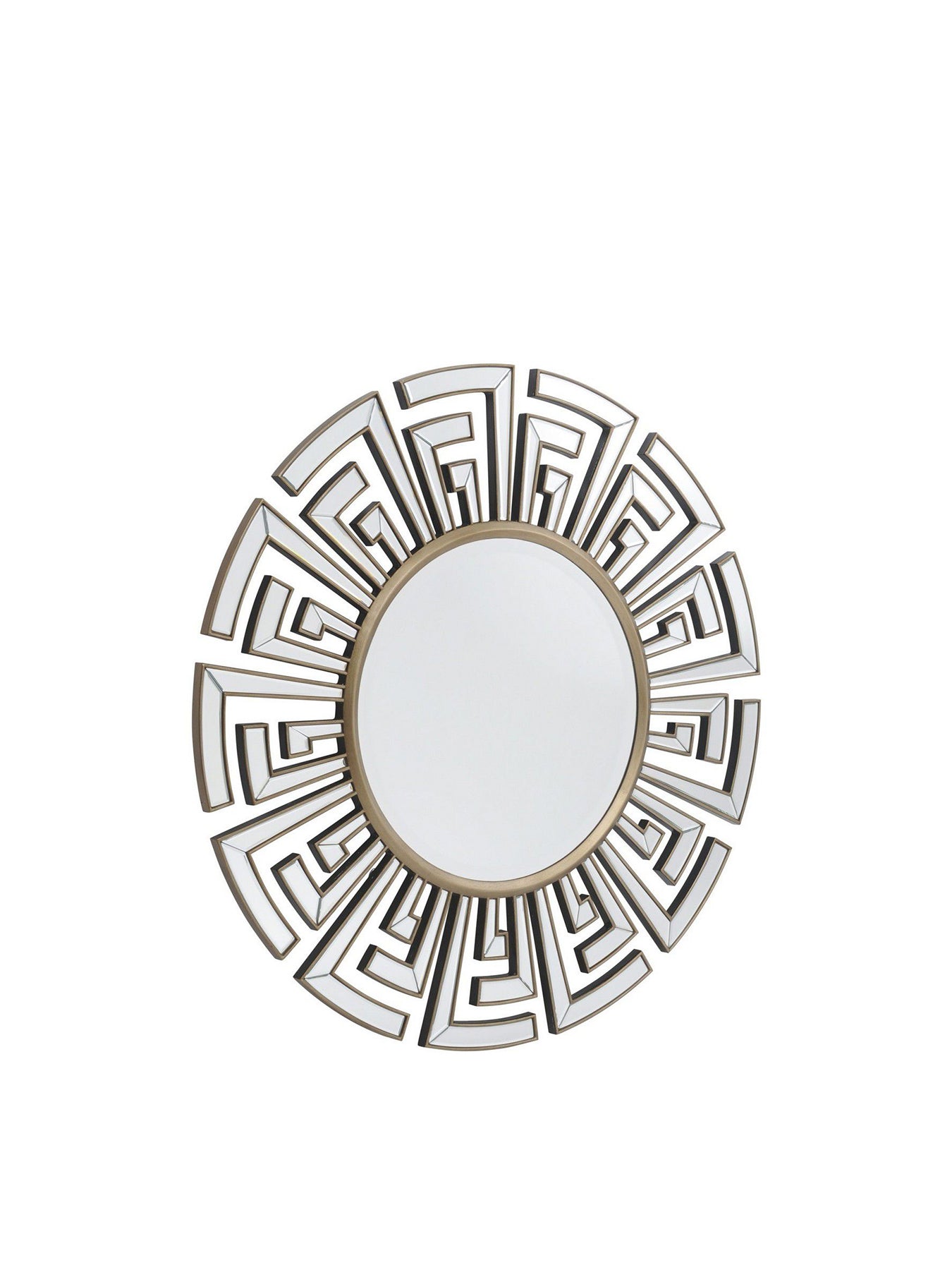 Claridge Deco Round Mirror Gold