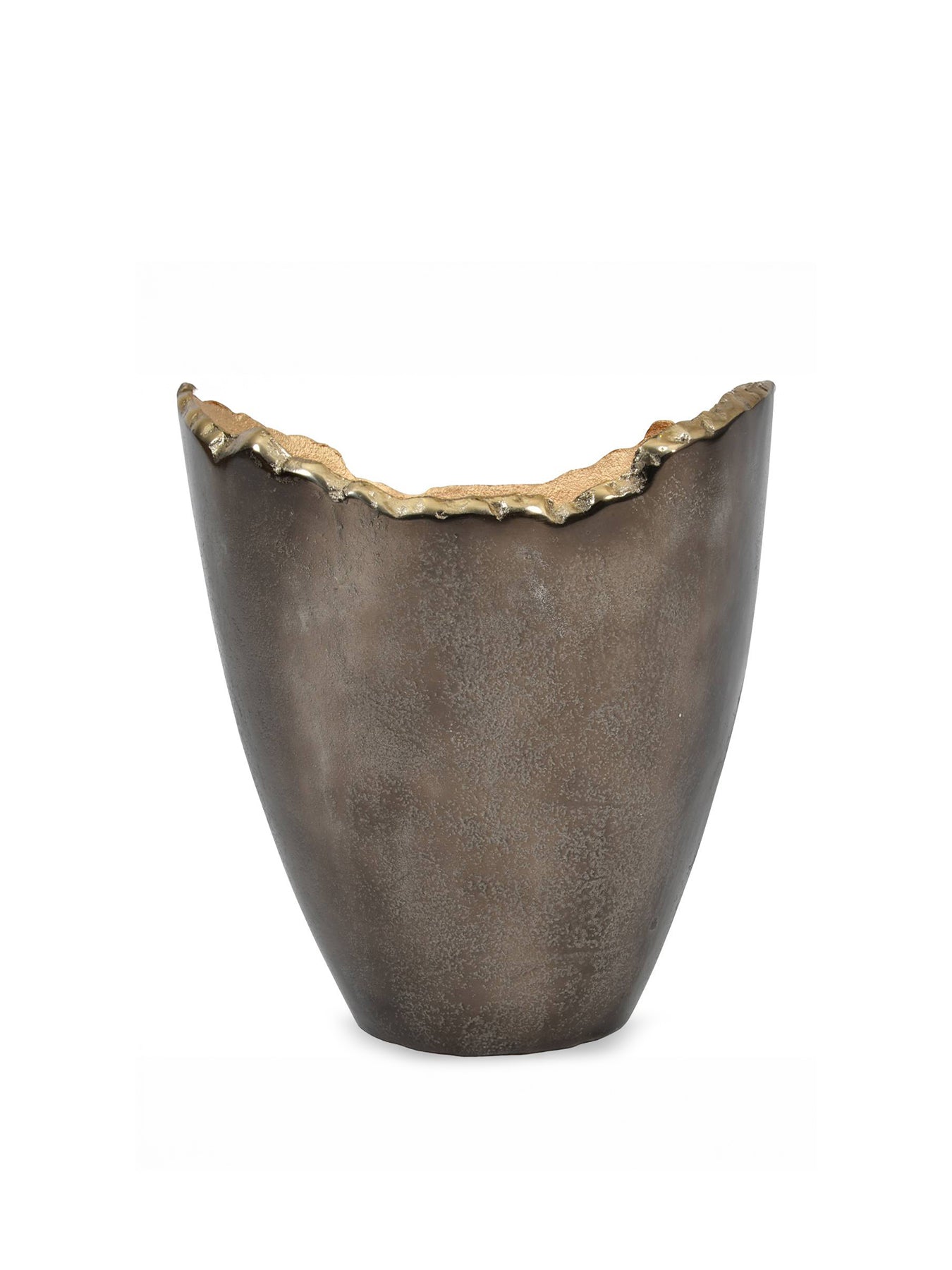 Merapi Lava Vase 27cm Gold