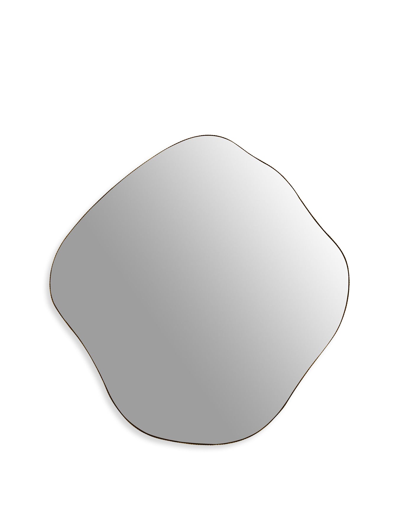 Organic Metal Framed Mirror Aged Champagne Finish