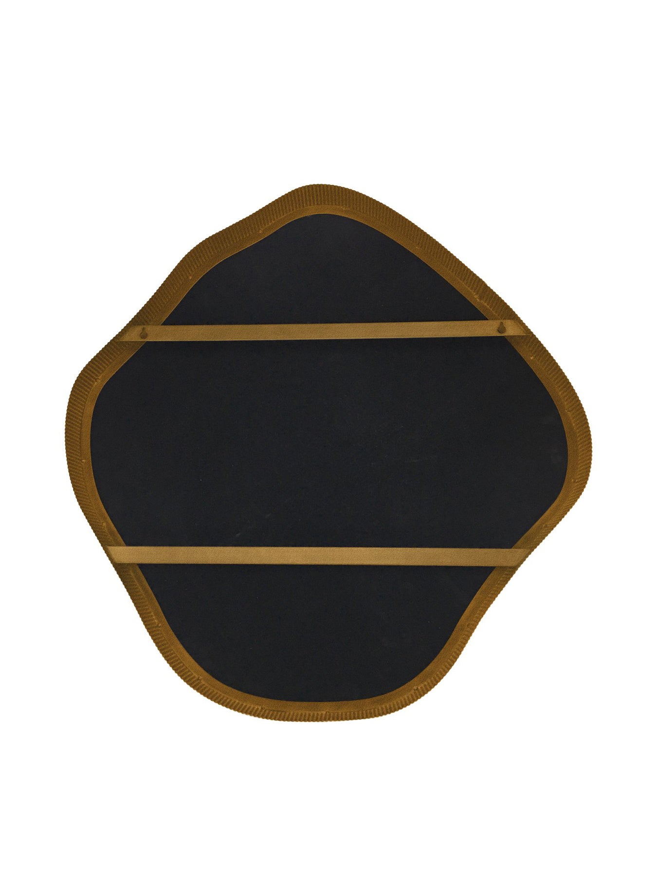 Organic Metal Framed Mirror Aged Champagne Finish