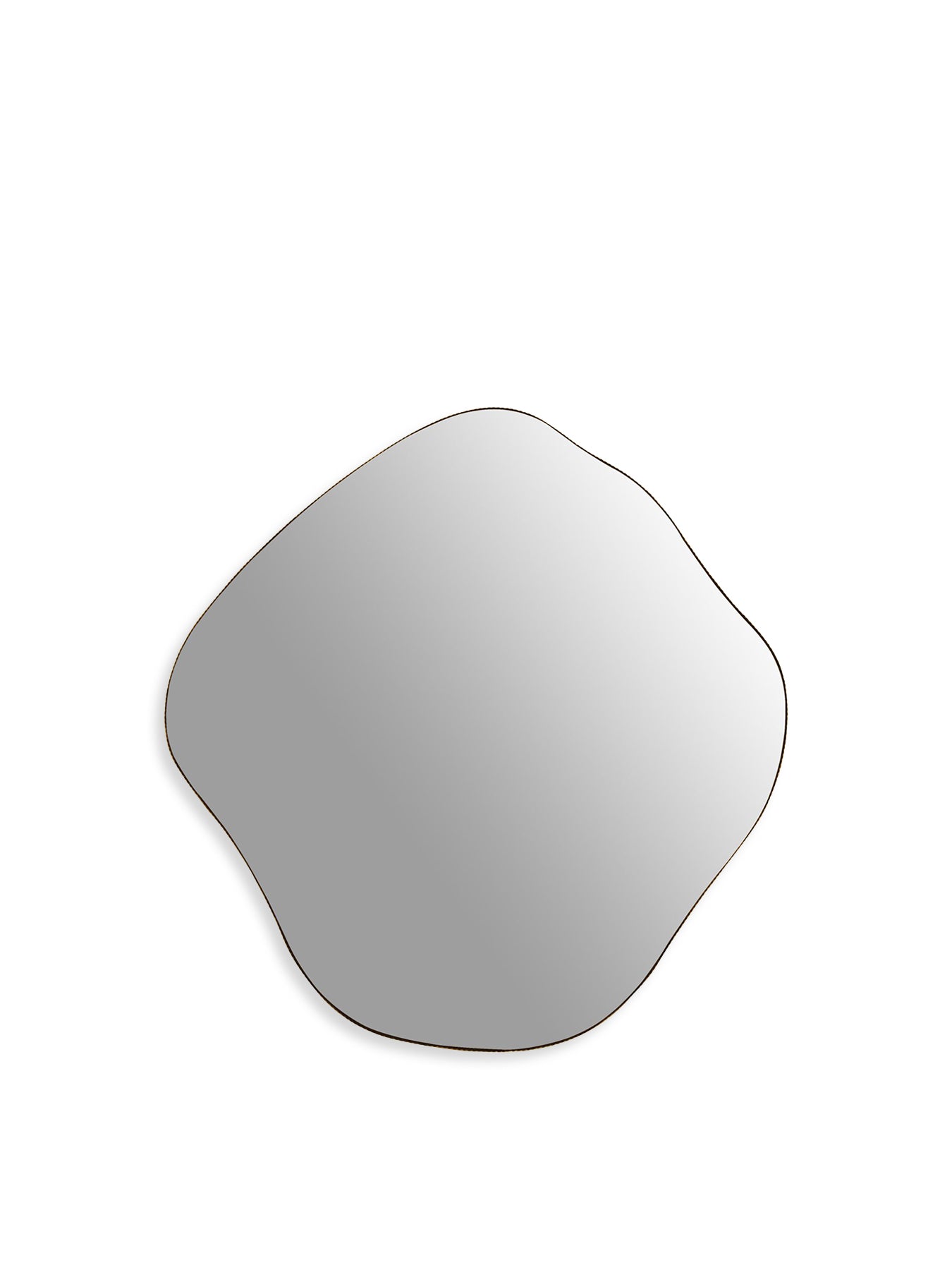 Organic Metal Framed Mirror Aged Champagne Finish