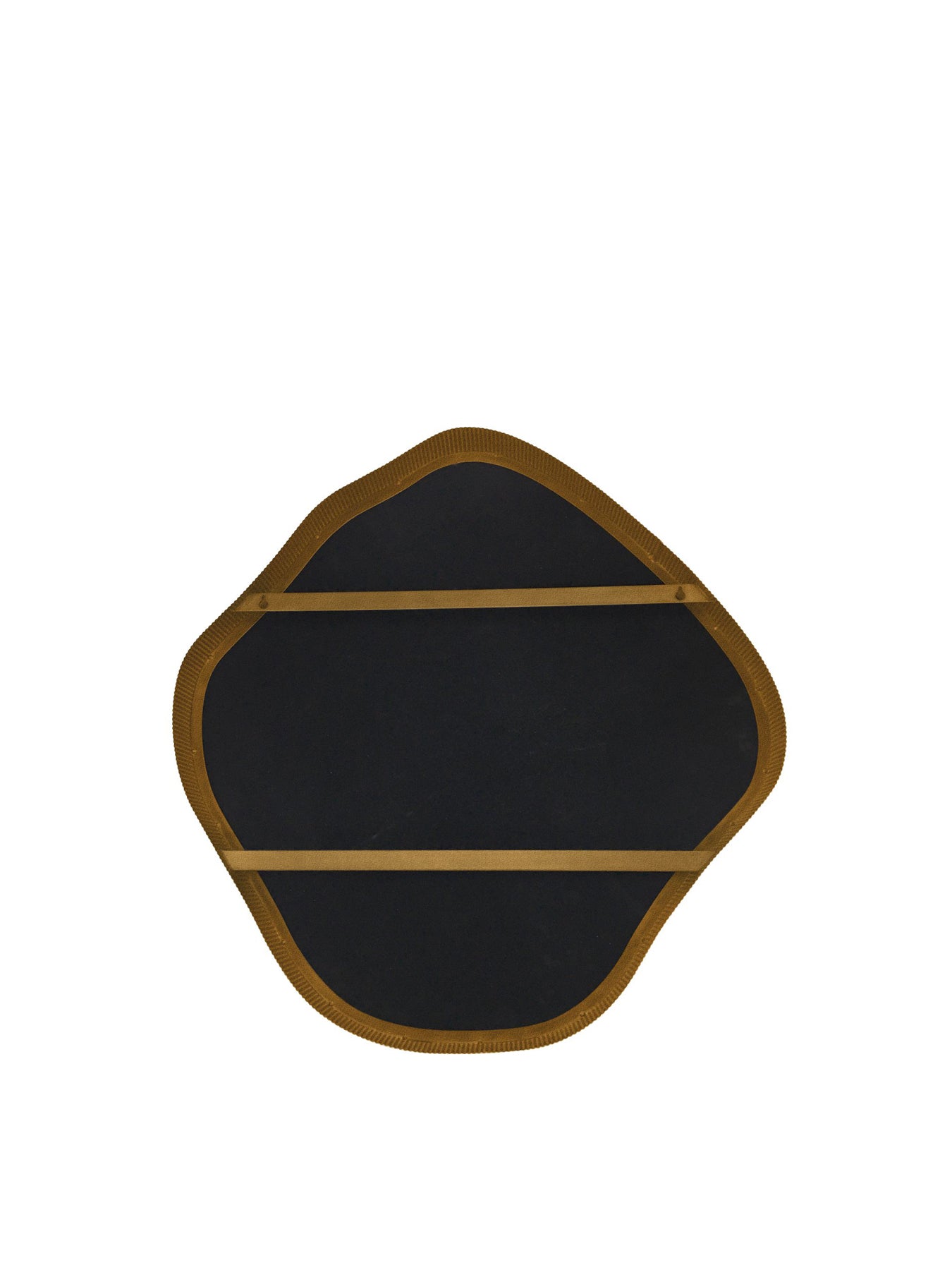 Organic Metal Framed Mirror Aged Champagne Finish