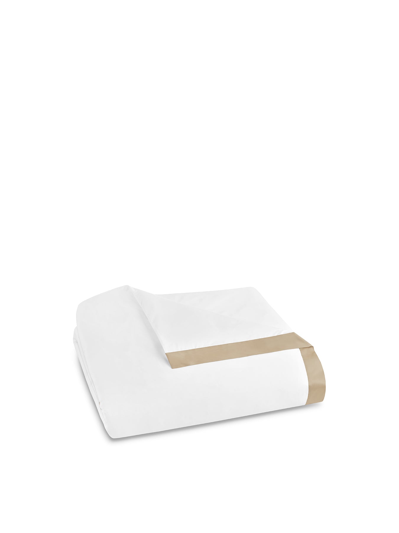 Tyne Duvet Cover White/Camel