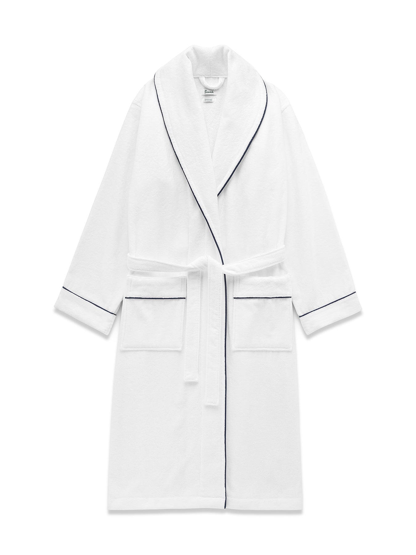 Claygate Bath Robe White/Navy