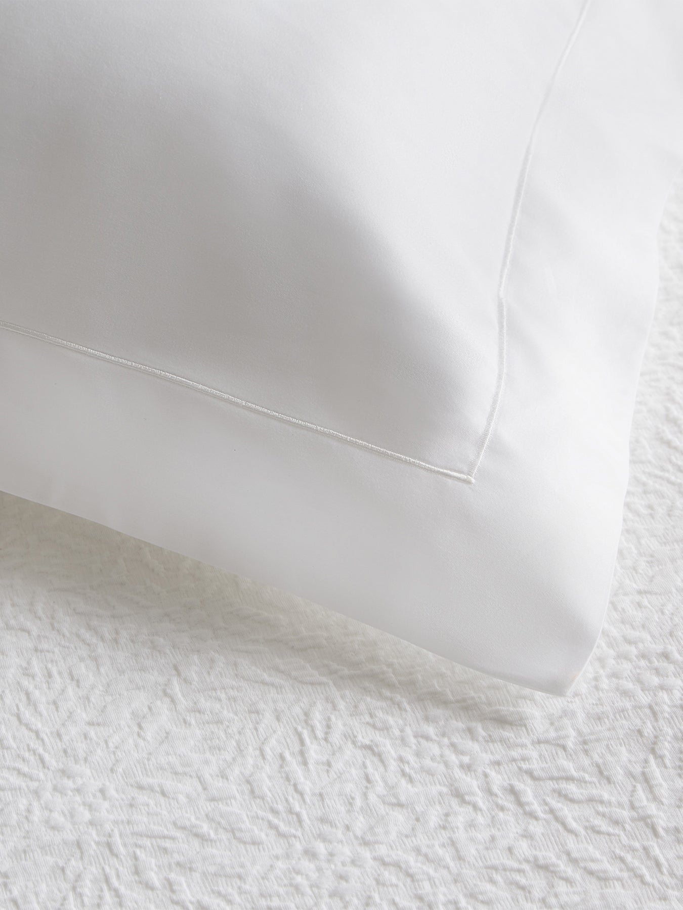 Northumberland Fitted Sheet Single White