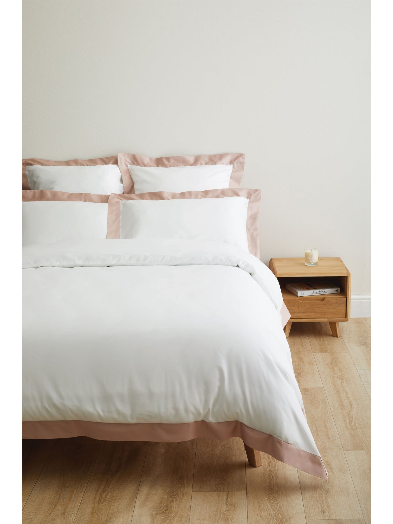 Tyne Collection Square Oxford Pillowcase Pink