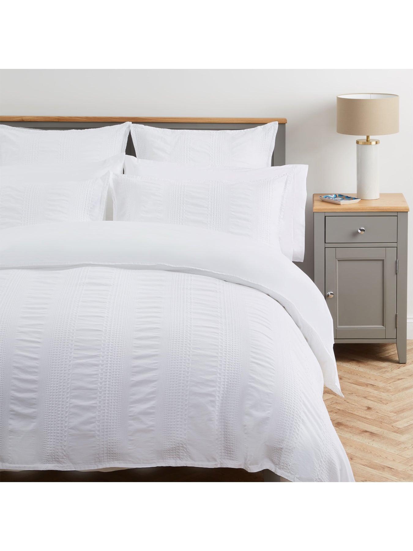 York Square Pillowcase White