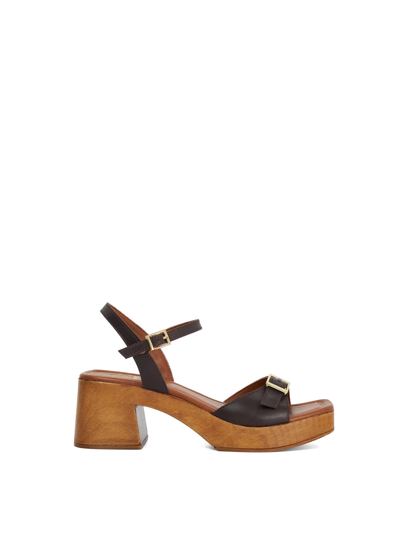 Jeane Heeled Sandals Brown