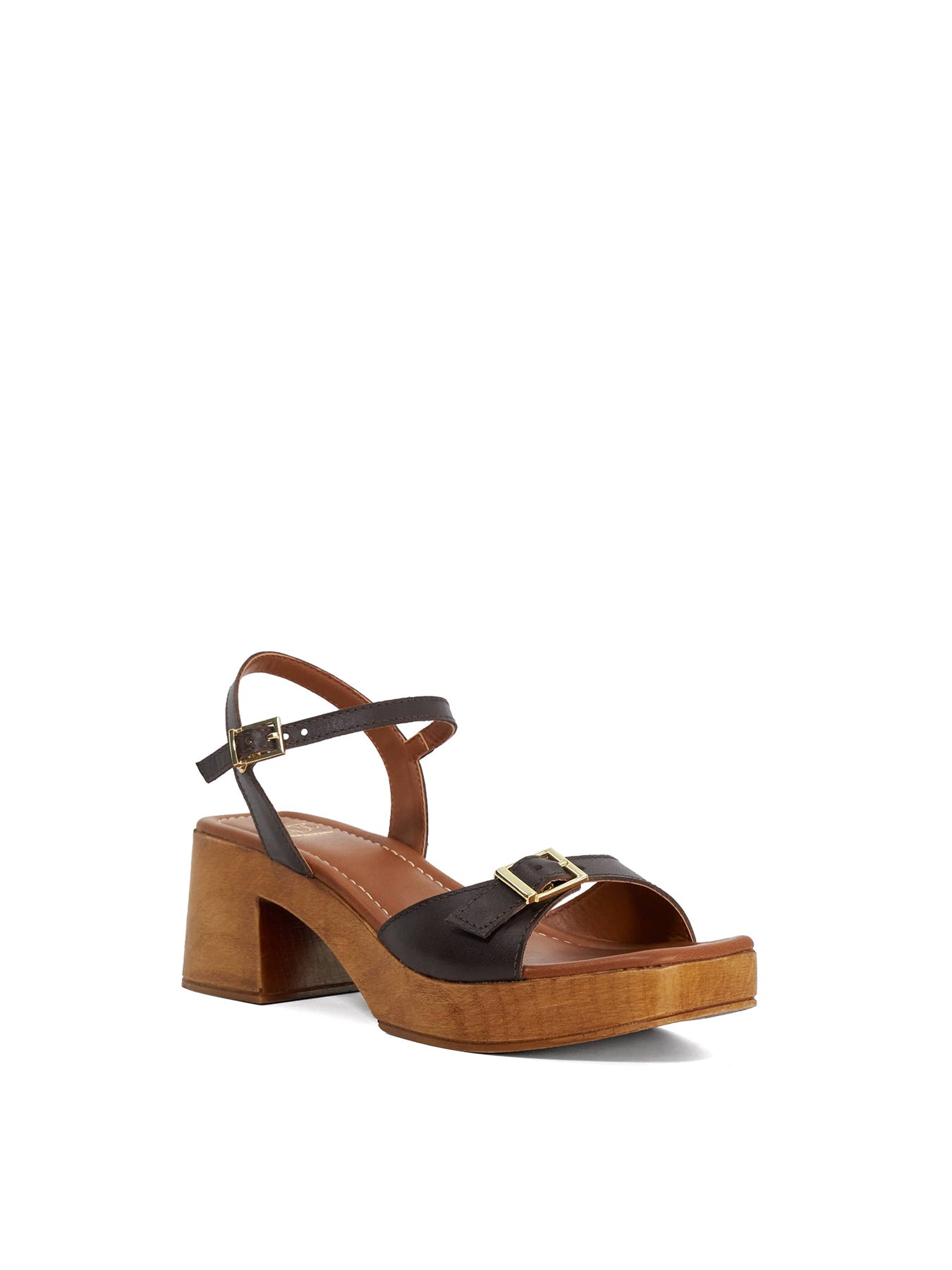 Jeane Heeled Sandals Brown