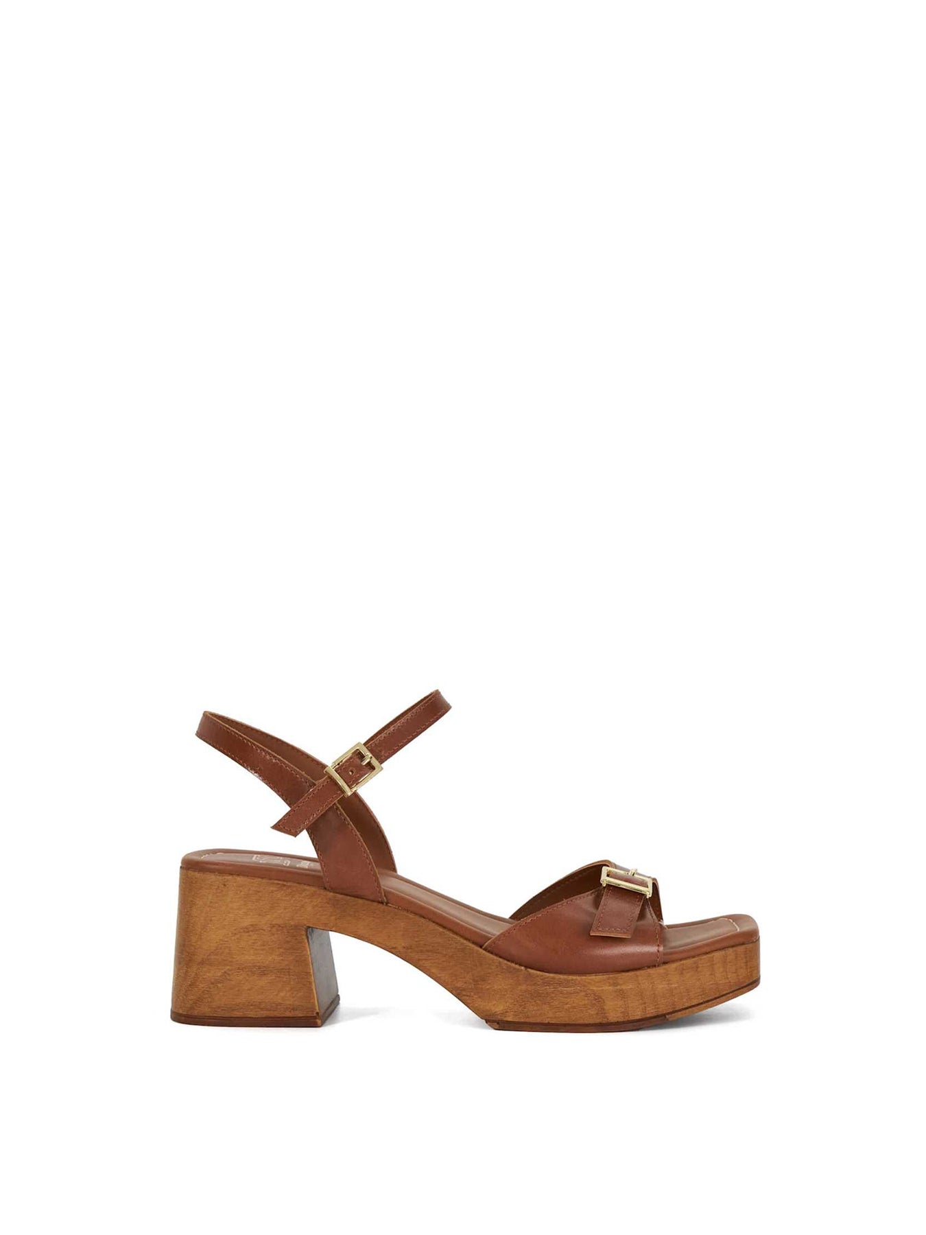 Jeane Heeled Sandals Brown
