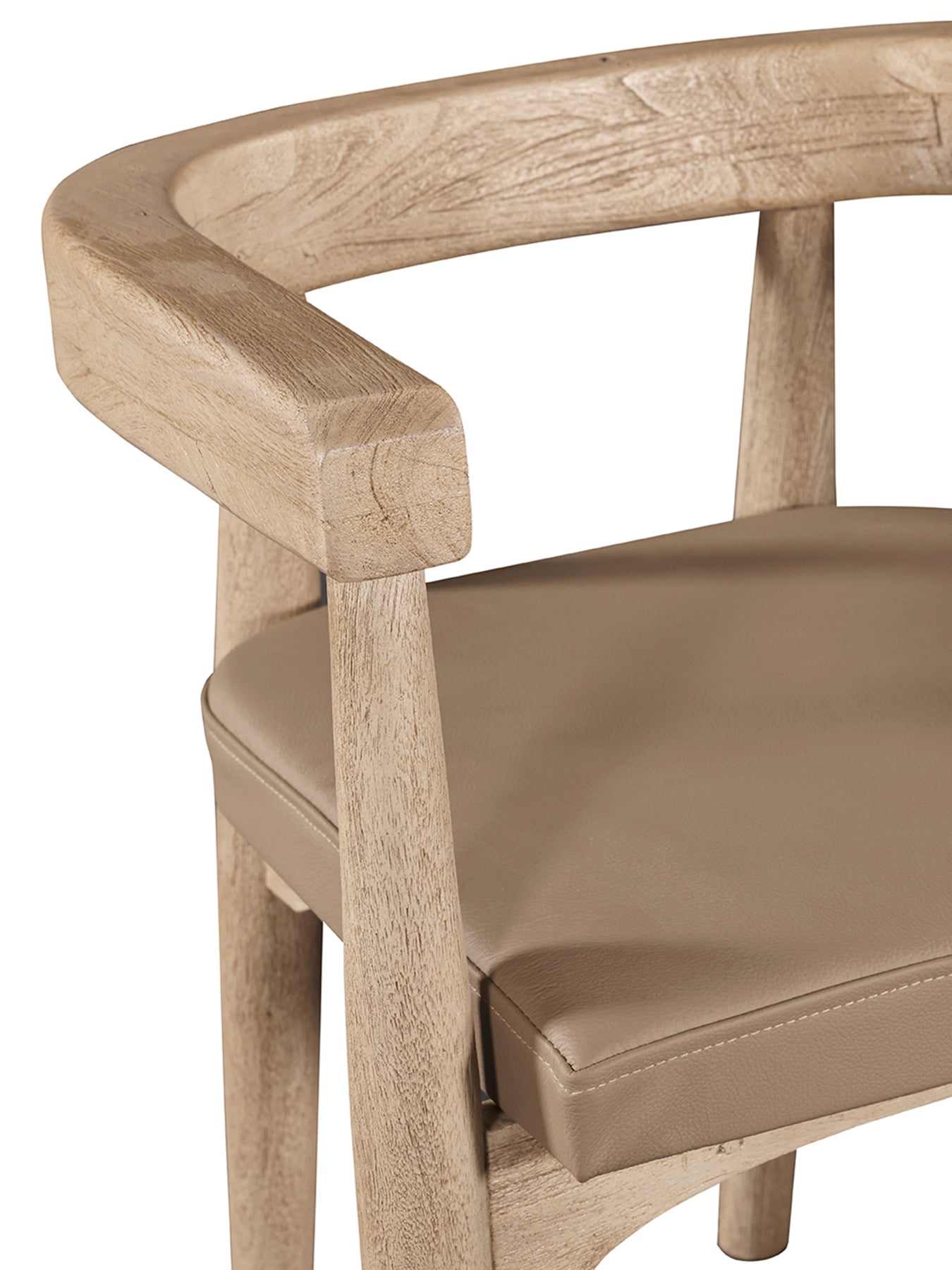 Arena Leather Dining Chair Brown