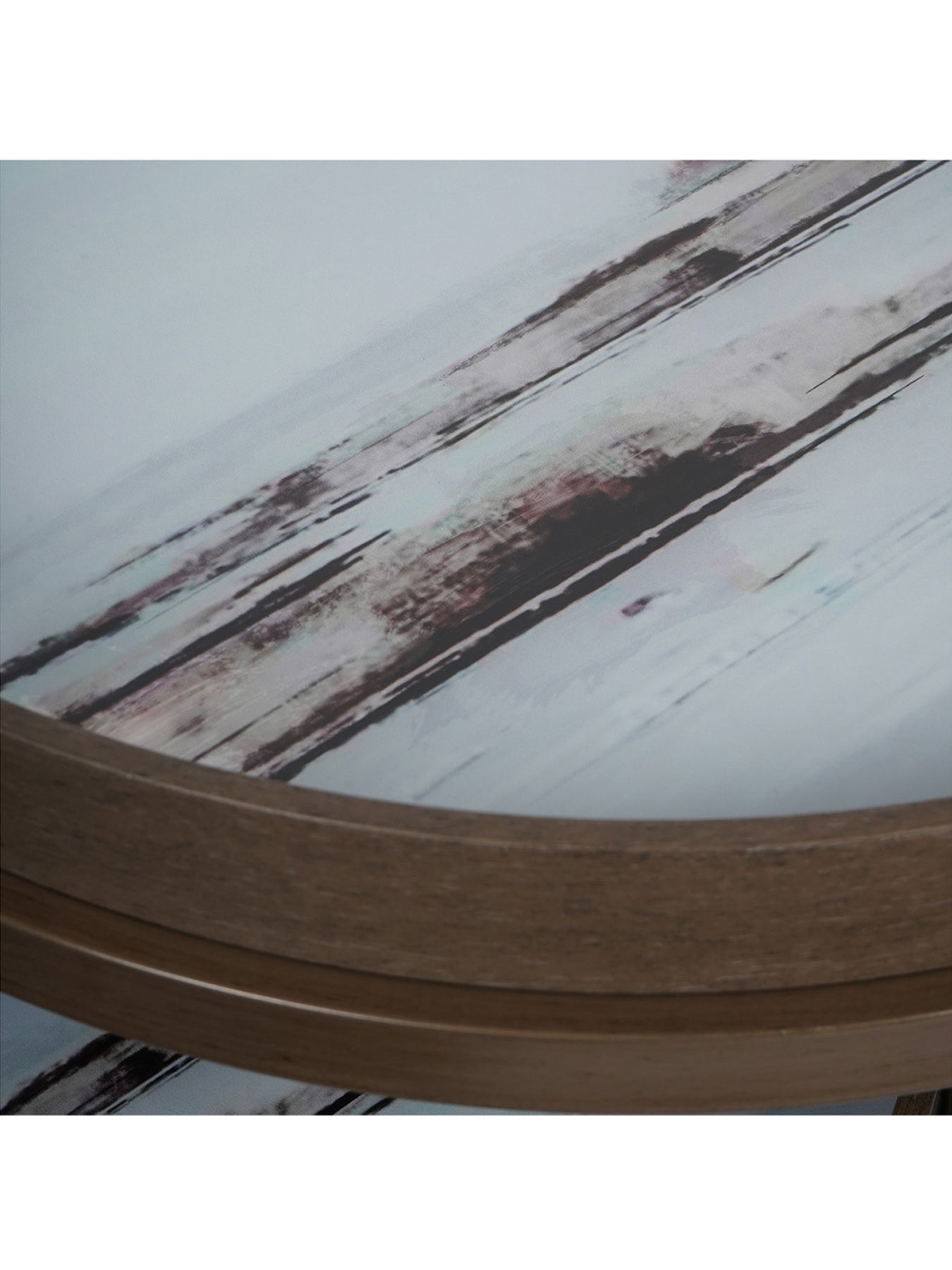 Blurred Seascape Side Tray Tables Multi