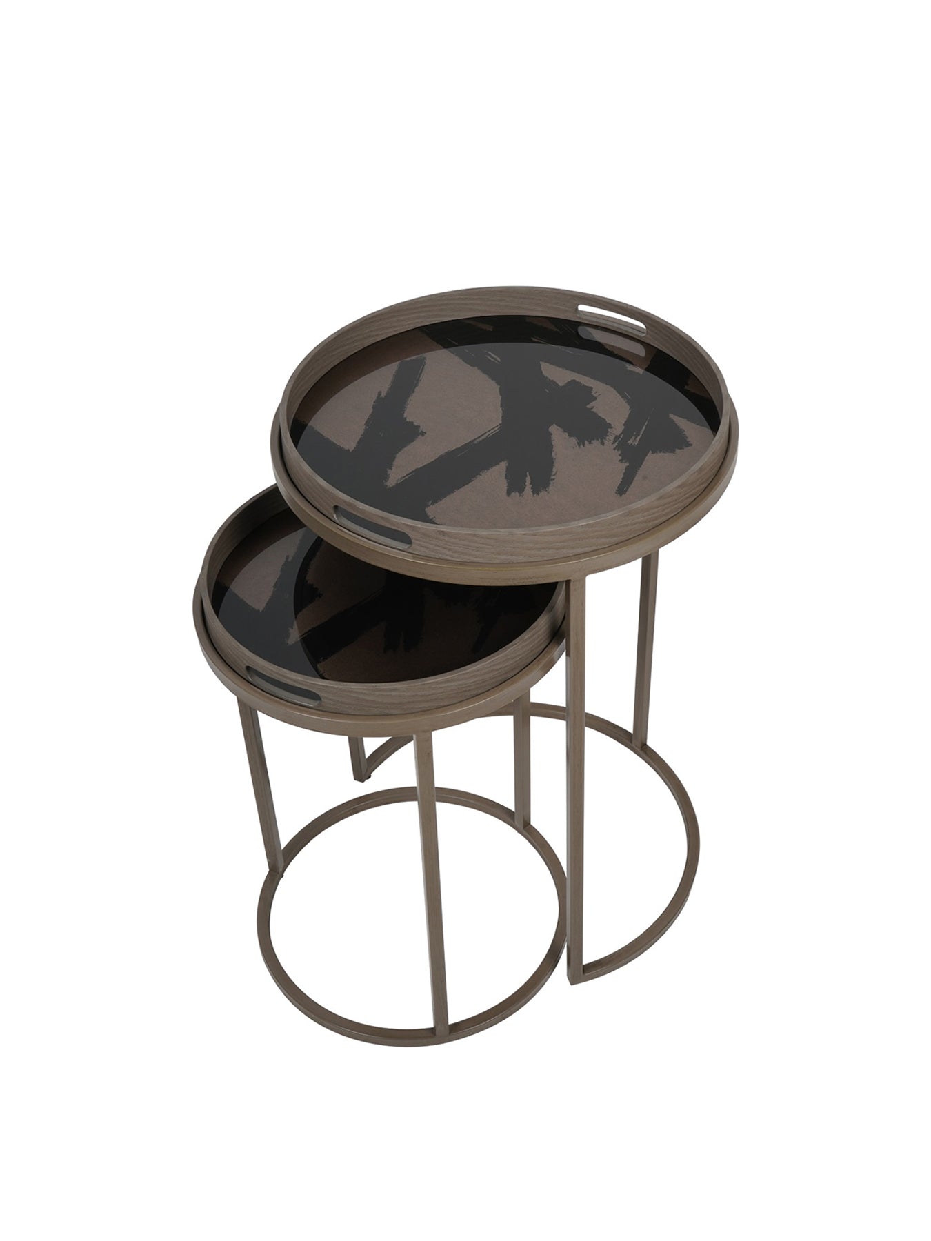 Impasto Brushstroke Side Tray Tables Multi