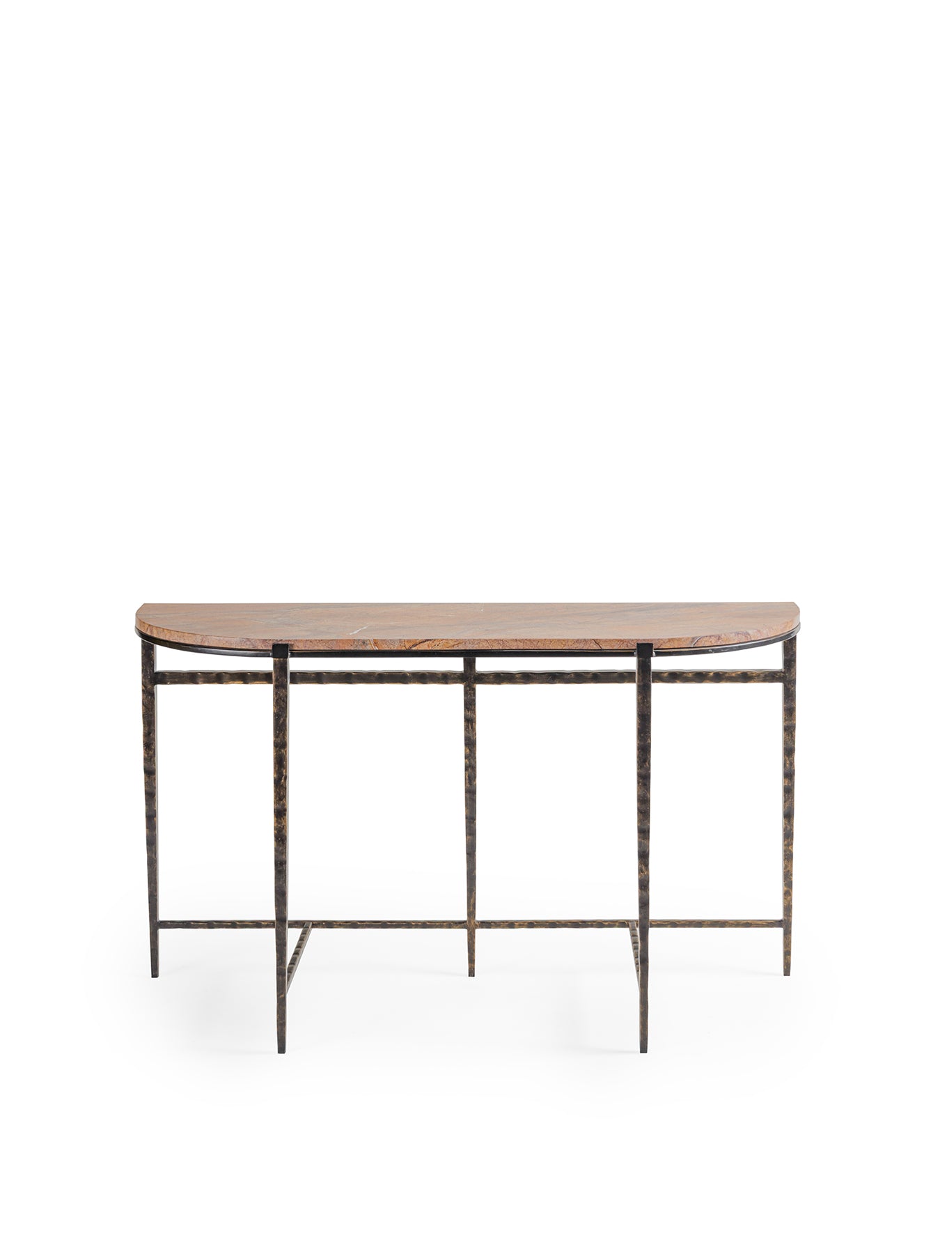Leo Forest Brown Marble Console Table
