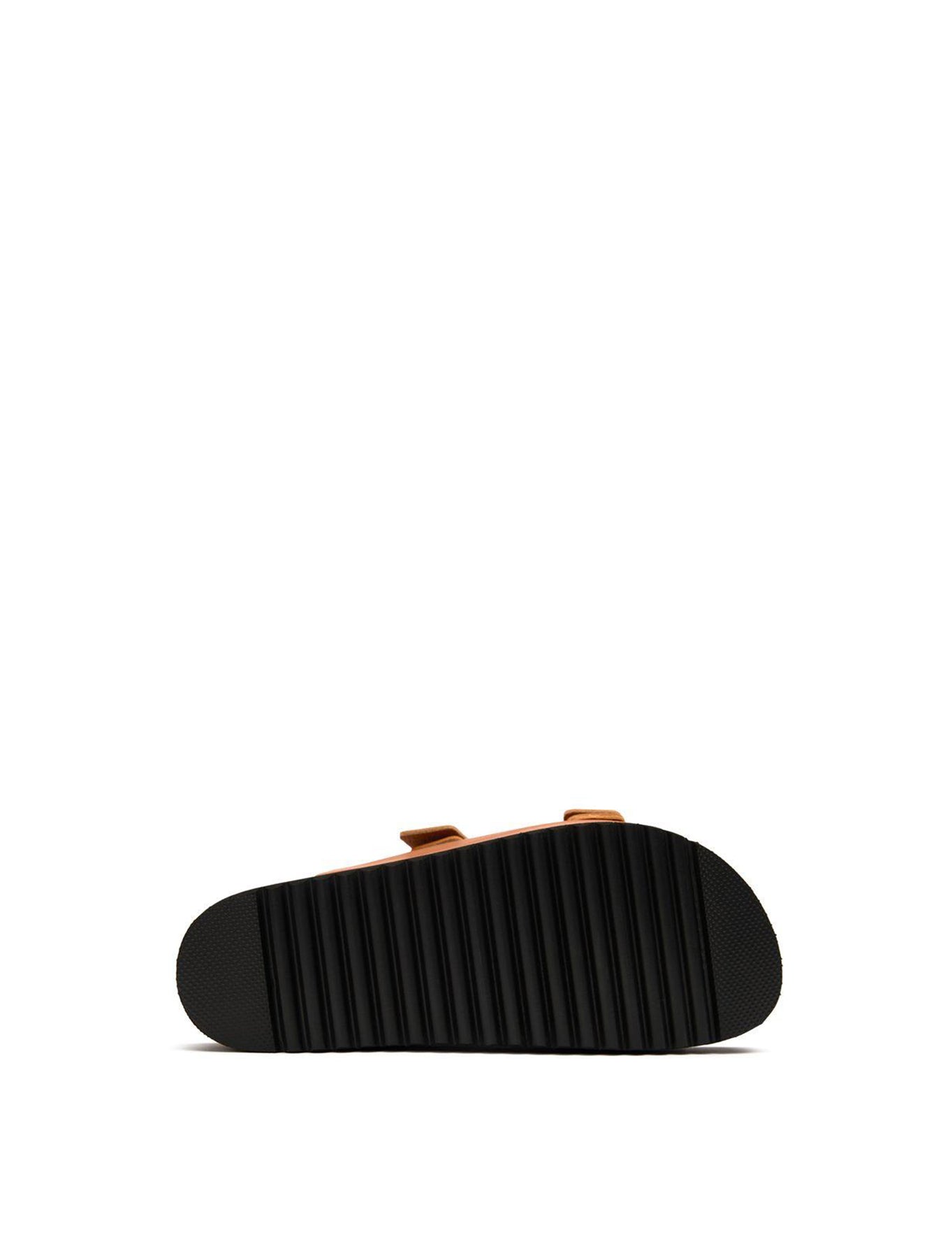 Plum Footbed Sandals Brown
