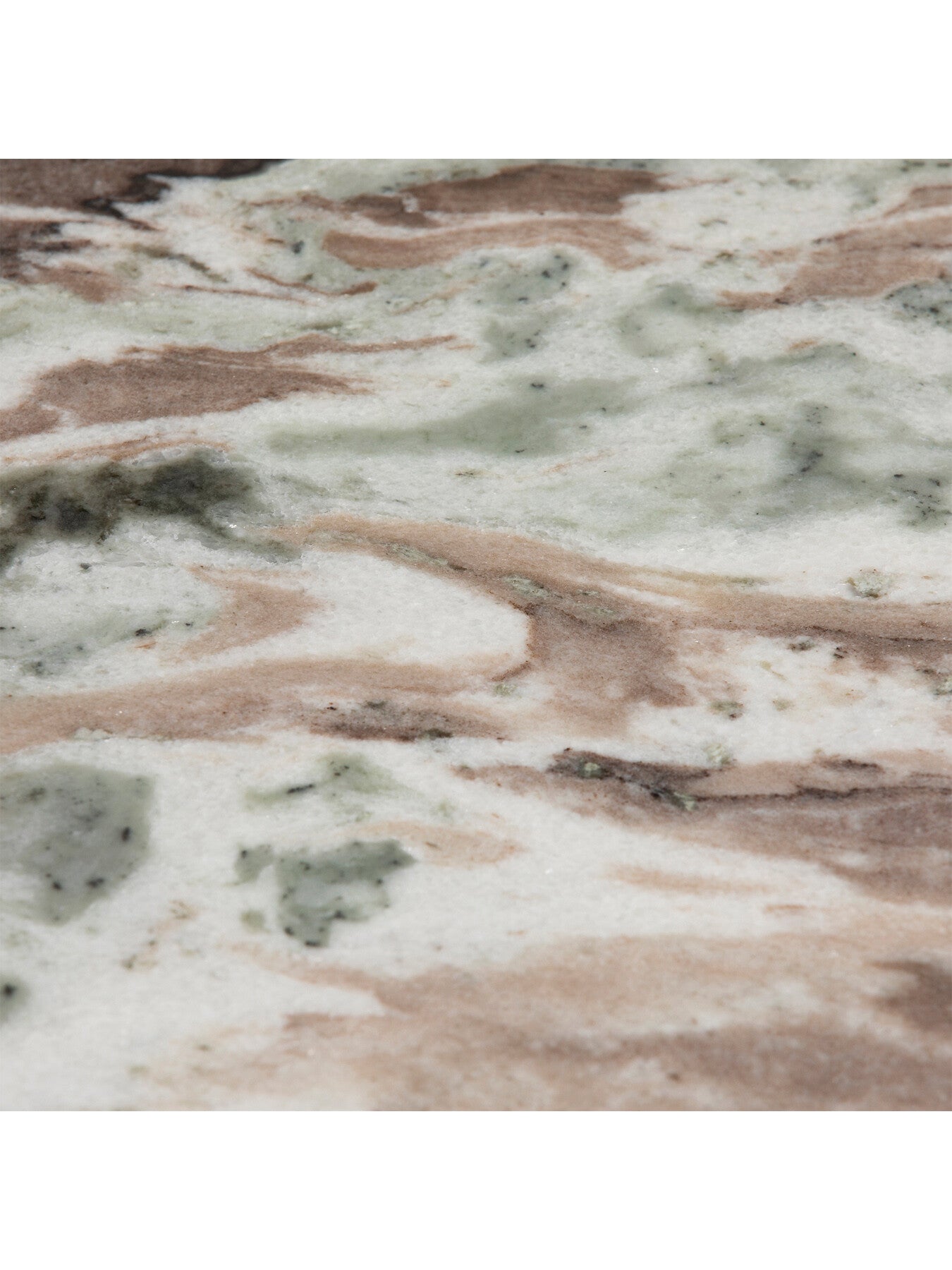 Gion Oval Marble With Wave Metal Body 100cm Coffee Table