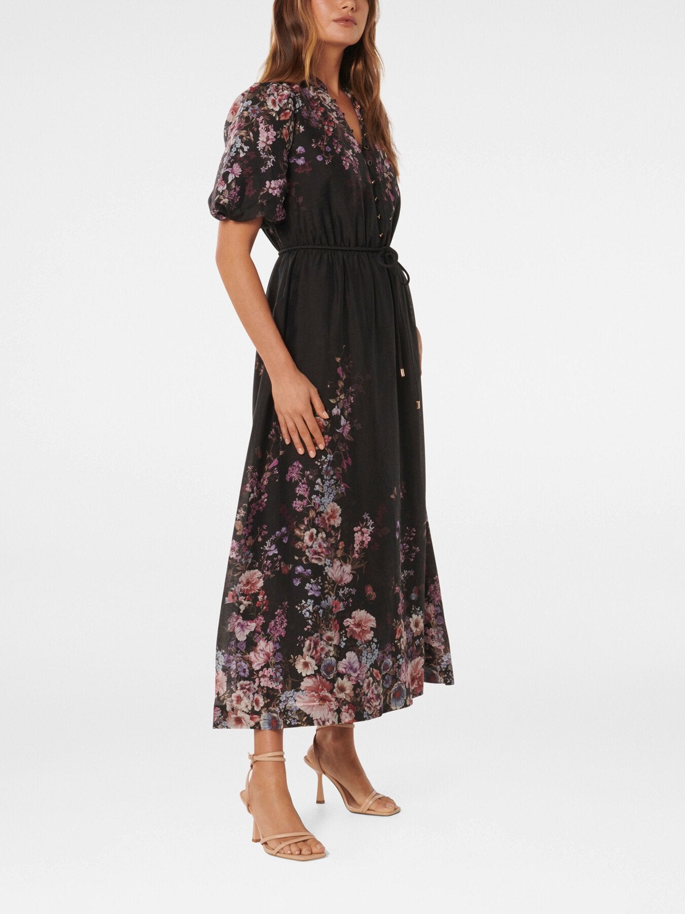Adele Printed Midi Dress