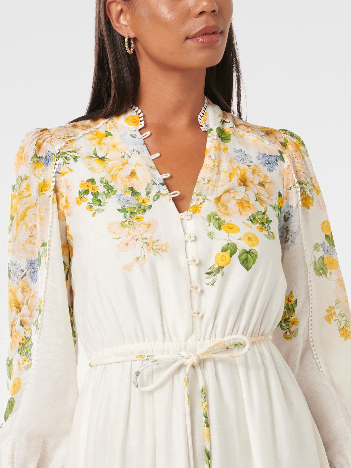 Primrose Trim Detail Midi Dress