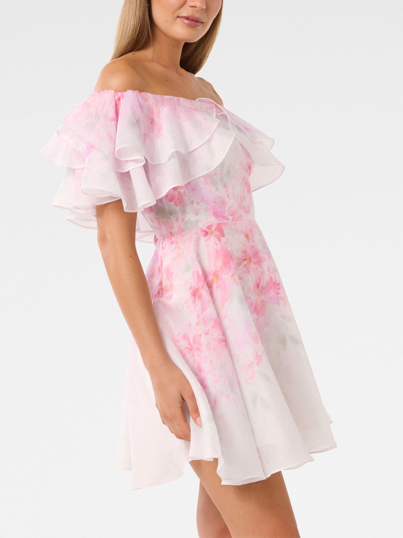 Ellie Ruffle Mini Dress