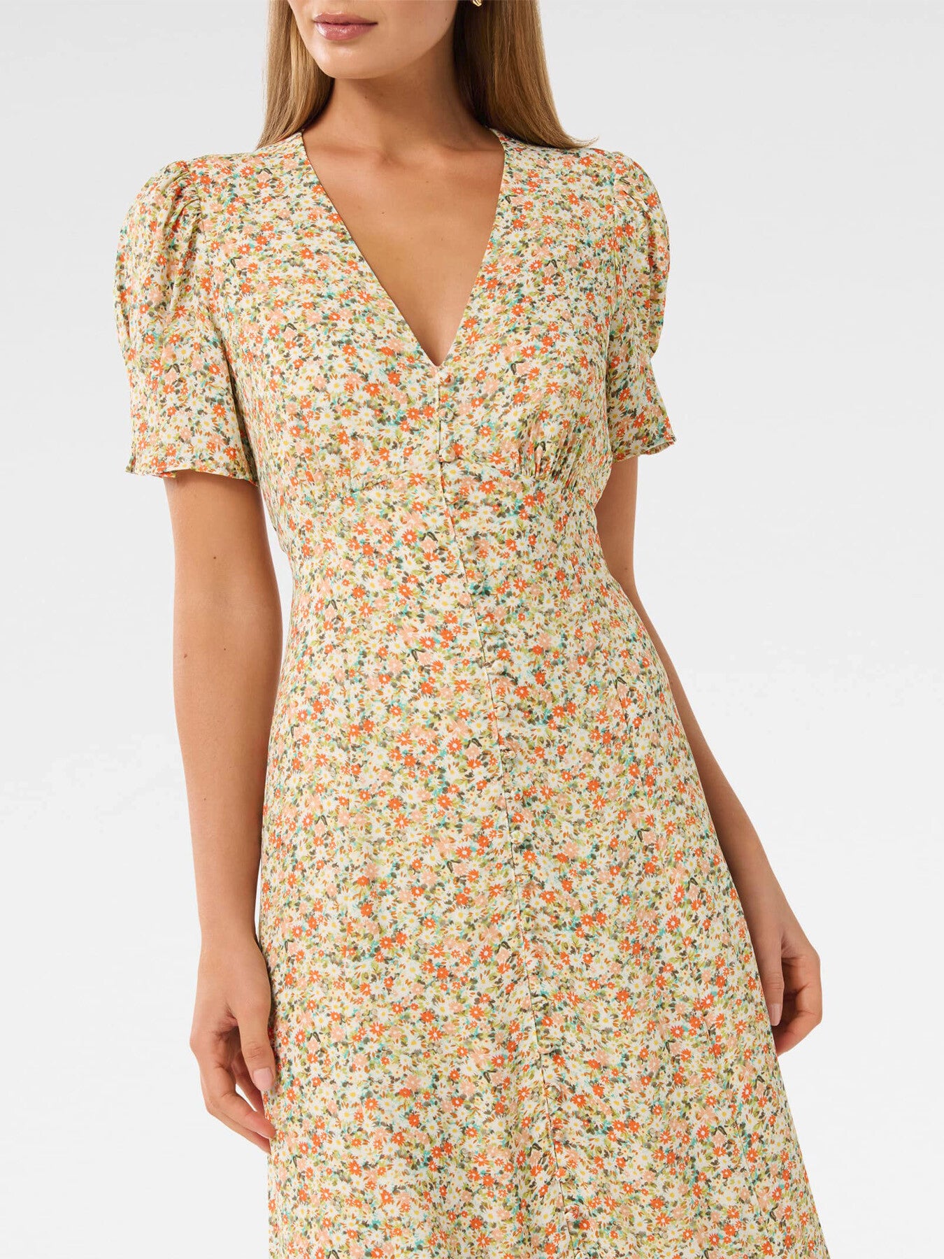 Safira Printed Midi Sun Dress