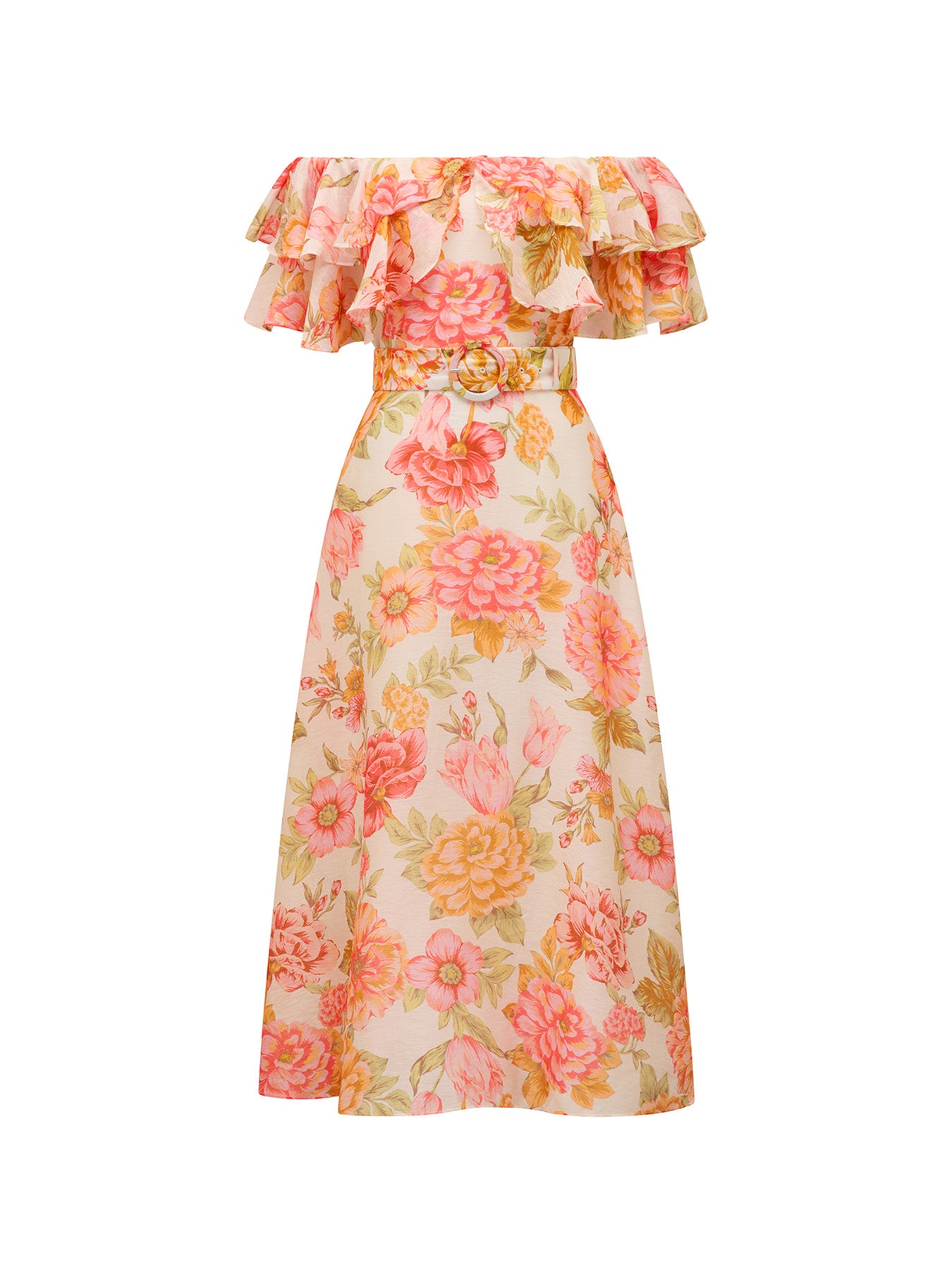 Jemima Ruffle Midi Dress