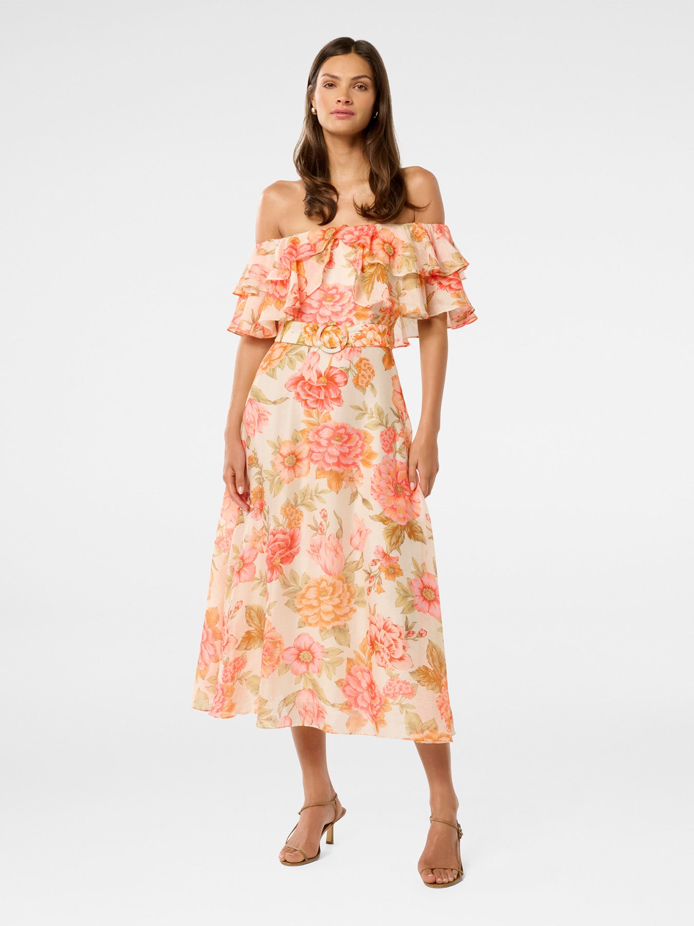 Jemima Ruffle Midi Dress
