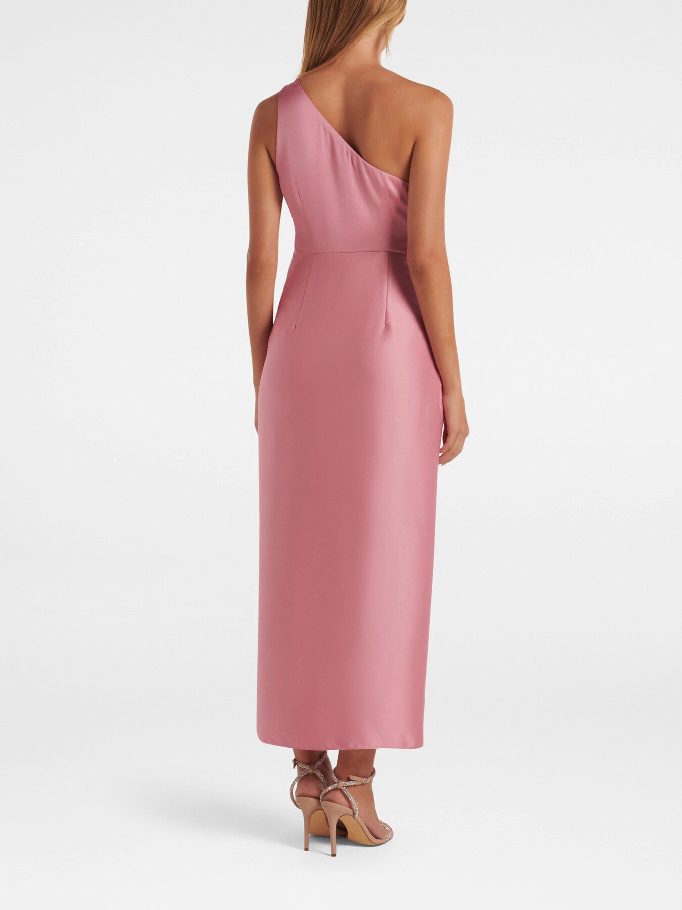 Melissa One Shoulder Satin Dress