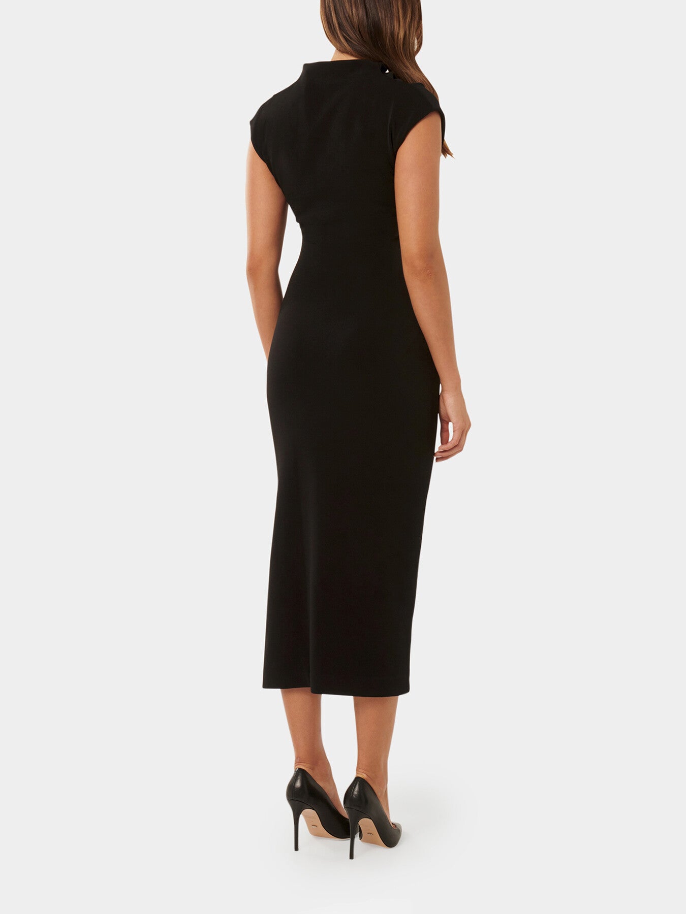Samantha High Neck Midi Dress