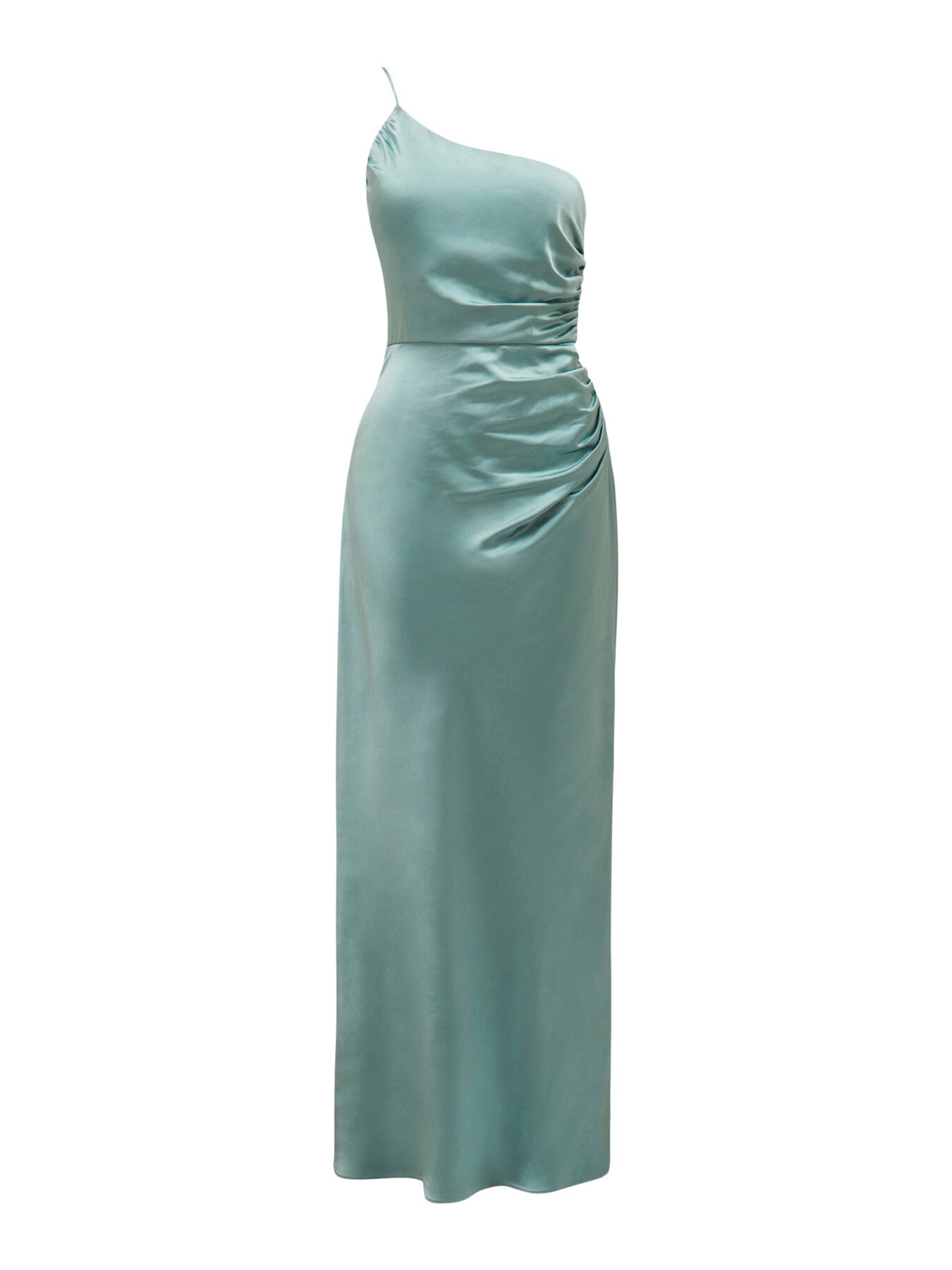 Kelly One Shoulder Satin Maxi