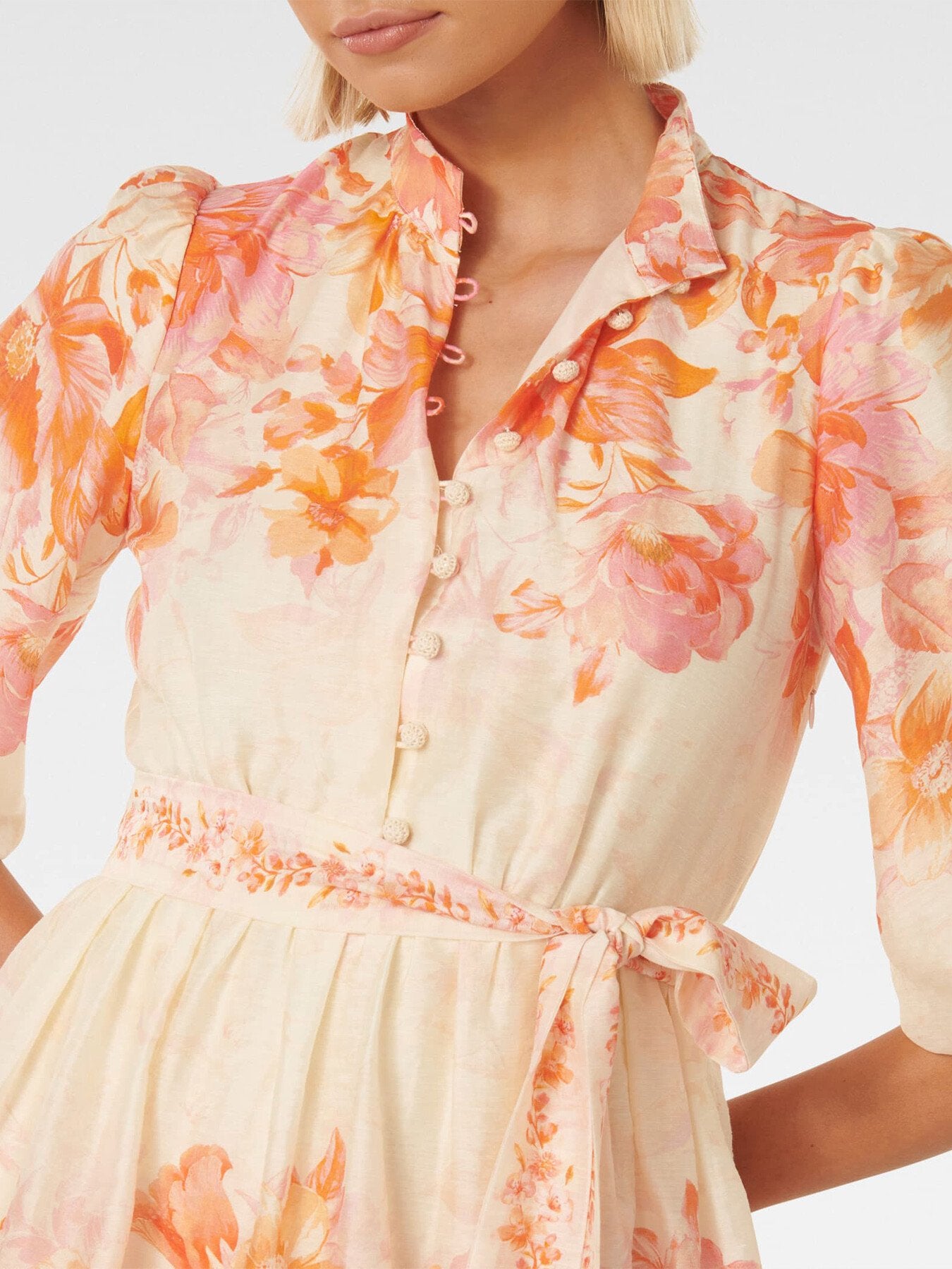 Isla Printed Tiered Mini Dress