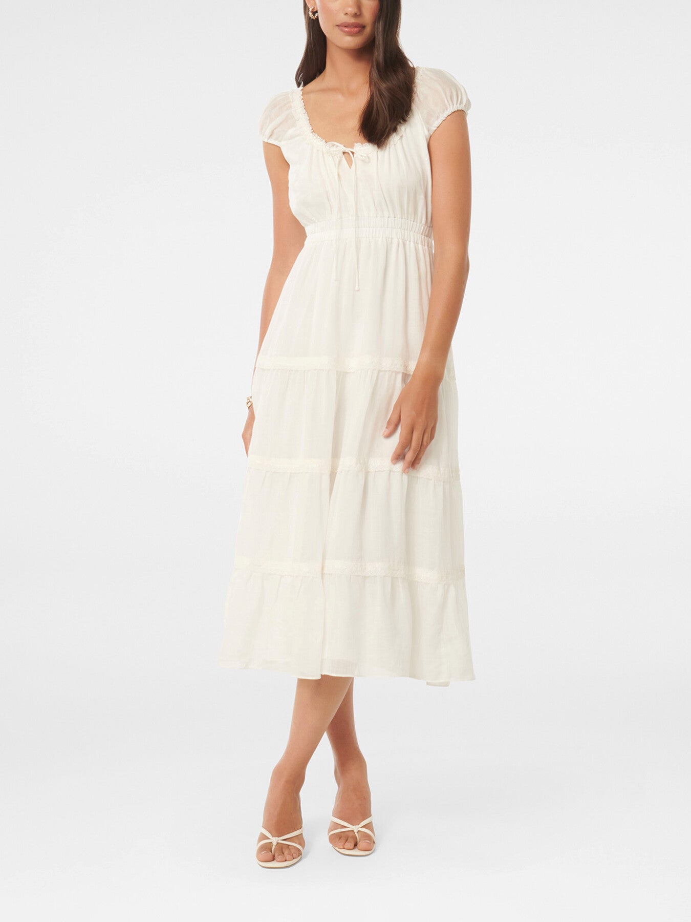 Tuscany Trim Detail Midi Dress