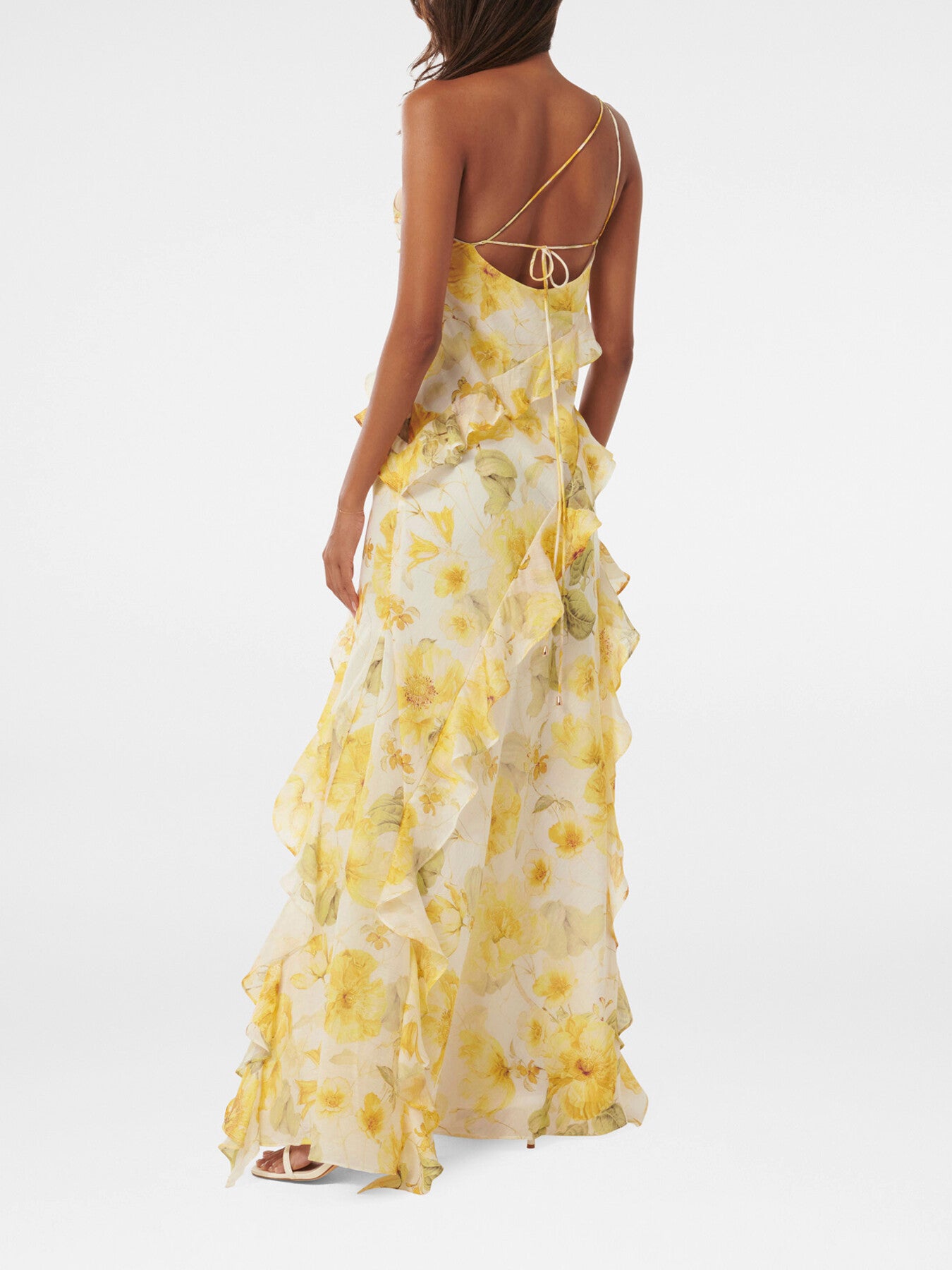 Belle Petite One Shoulder Gown