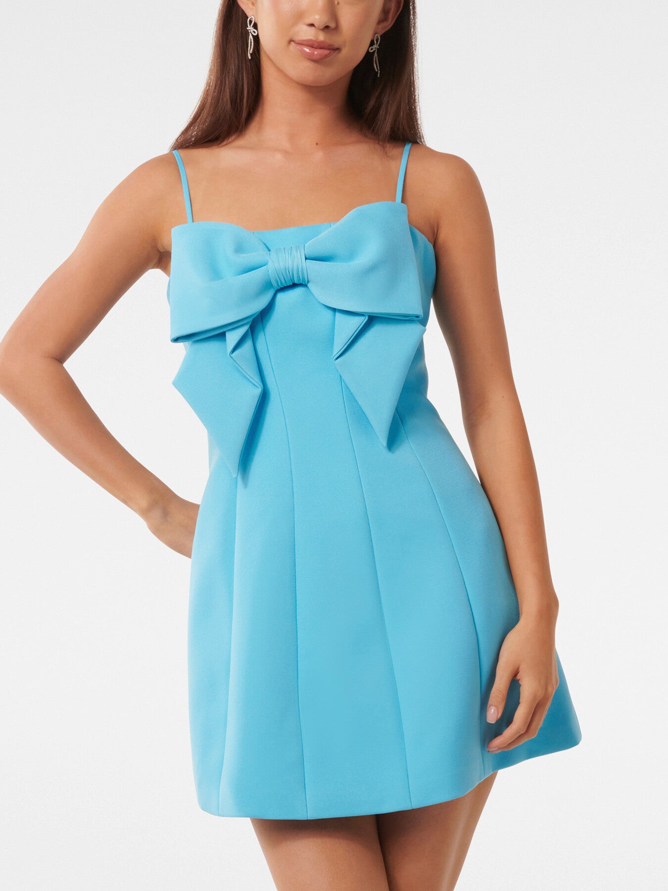 Hayley Bow Front Mini Dress