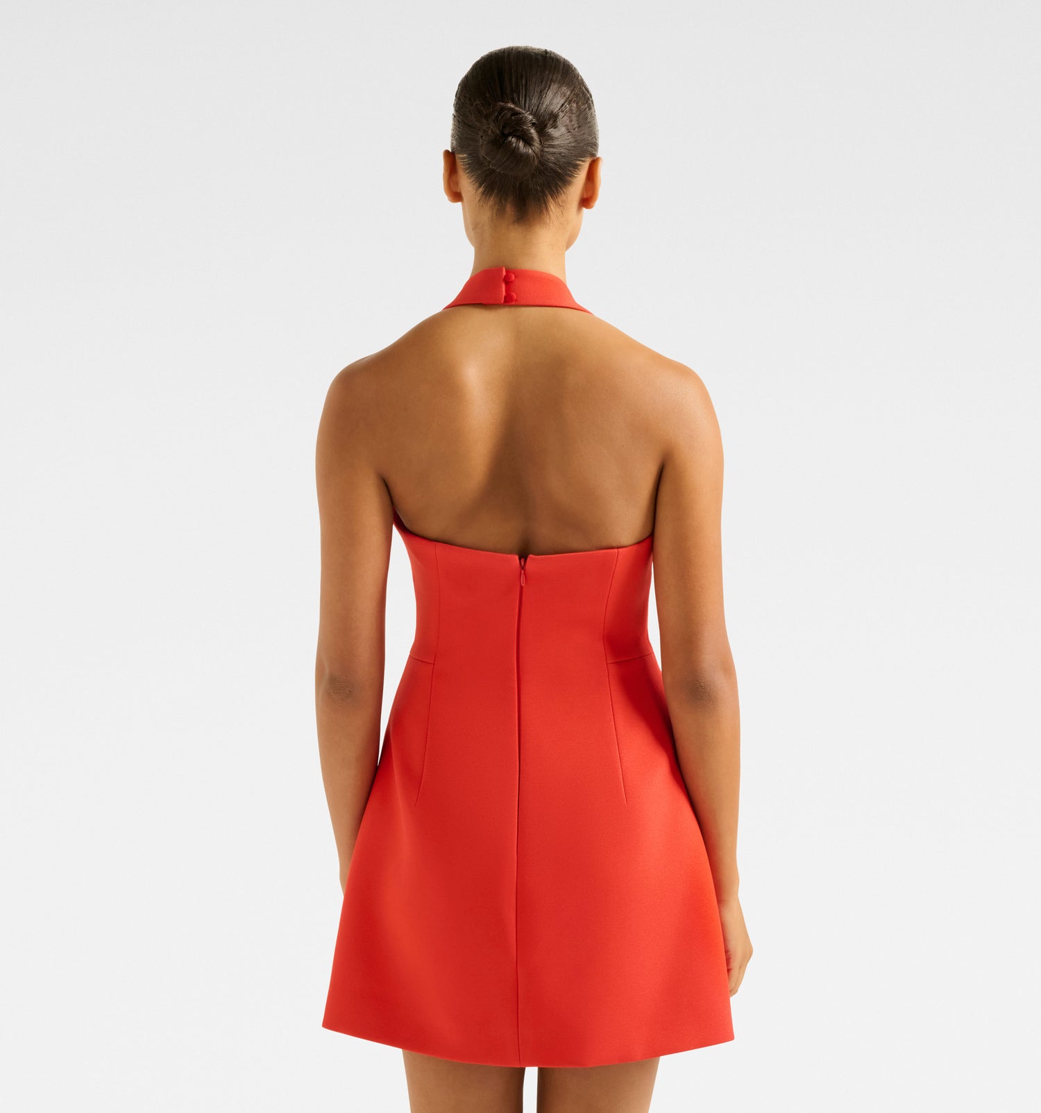 Ricki Halter Neck Hook and Eye Mini Dress