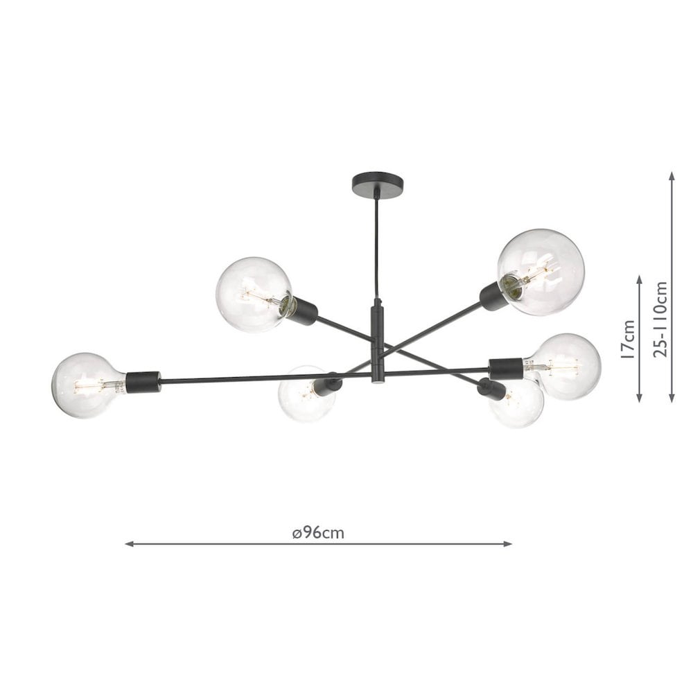 Alana 6 Light Pendant