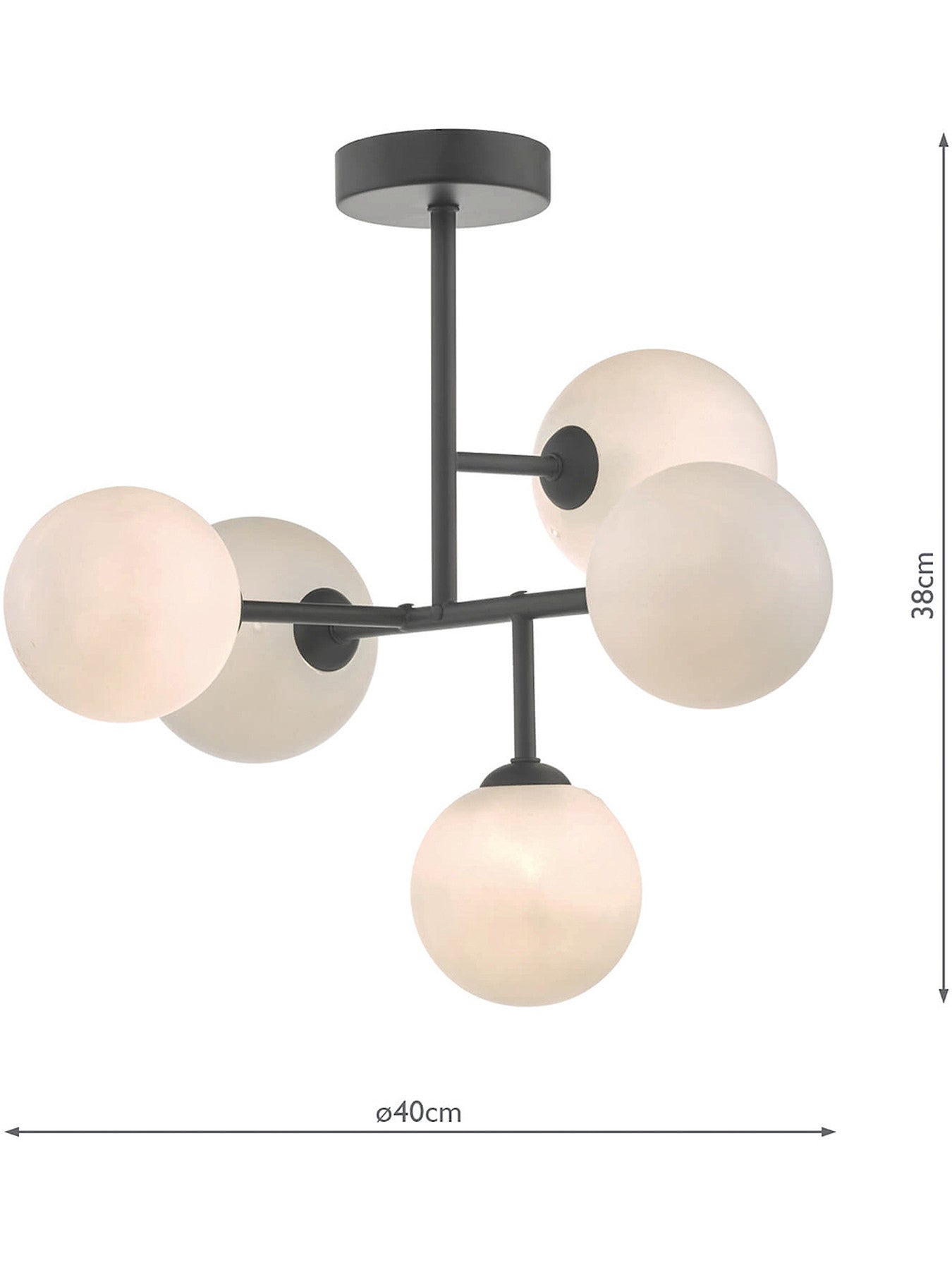 Euan 5 Light Semi Flush Light