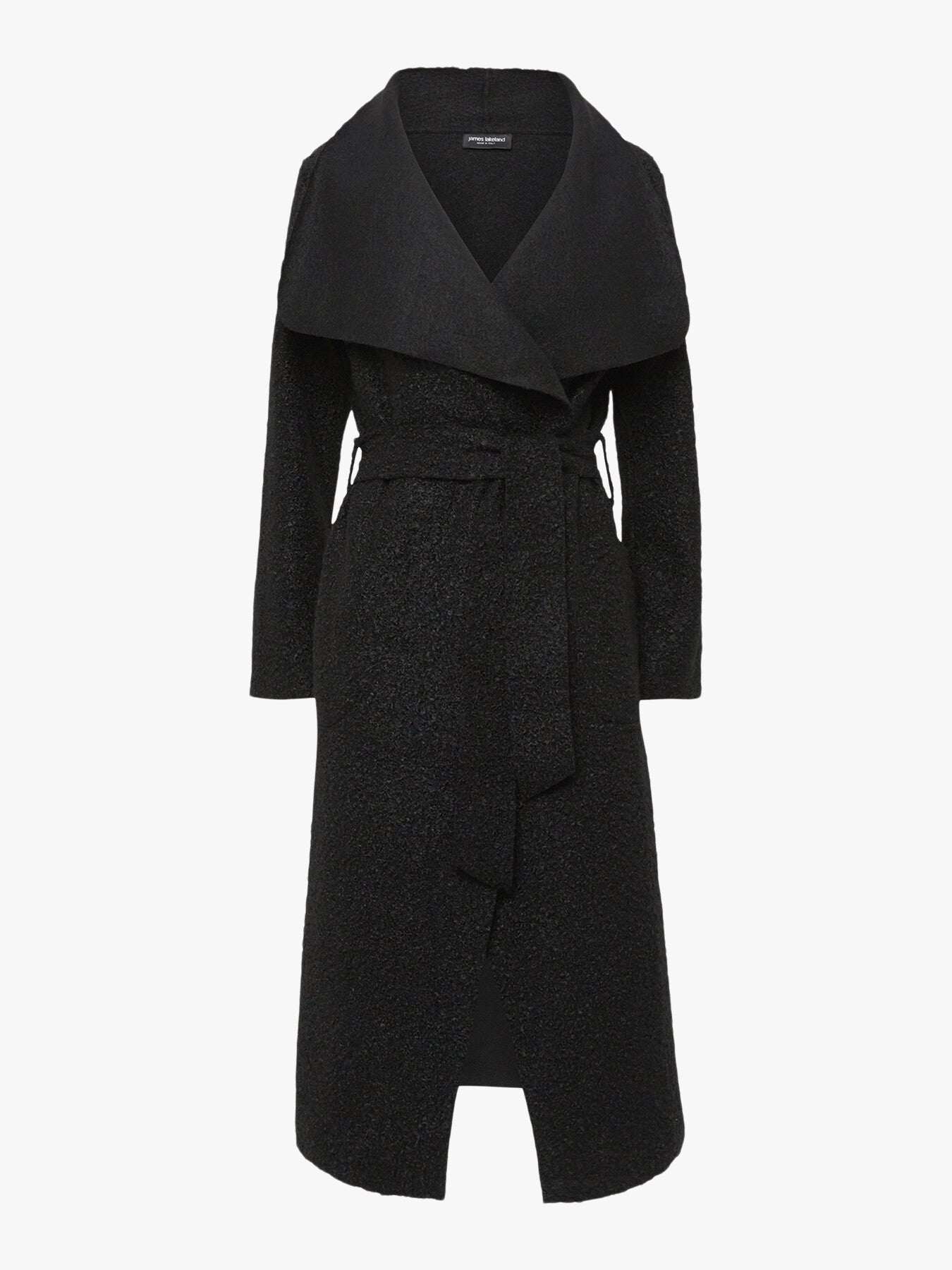 Large Lapel Collar CoatWith Belt