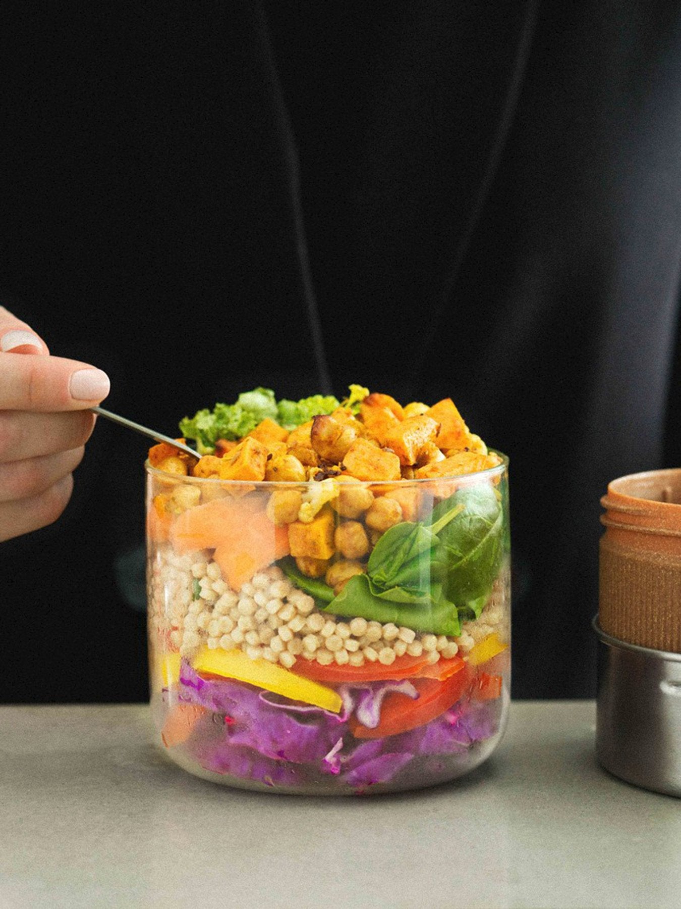 Glass Lunch Pot Large 600ml