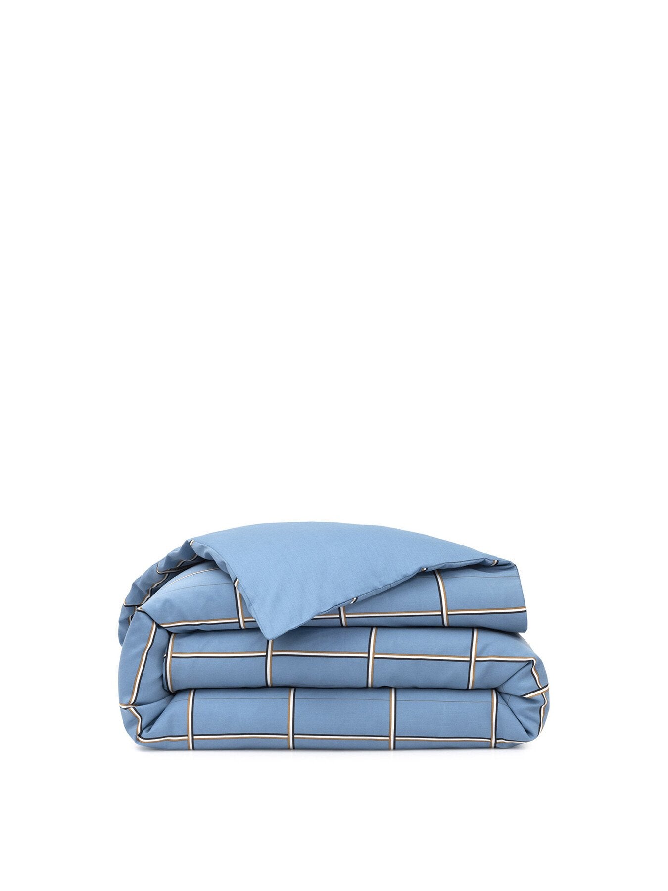 Boss Check Duvet Cover Blue