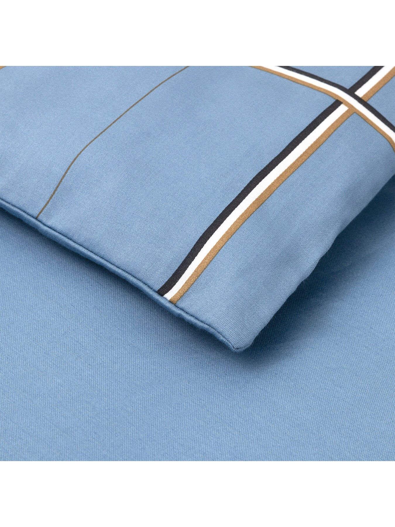 Boss Check Duvet Cover Blue