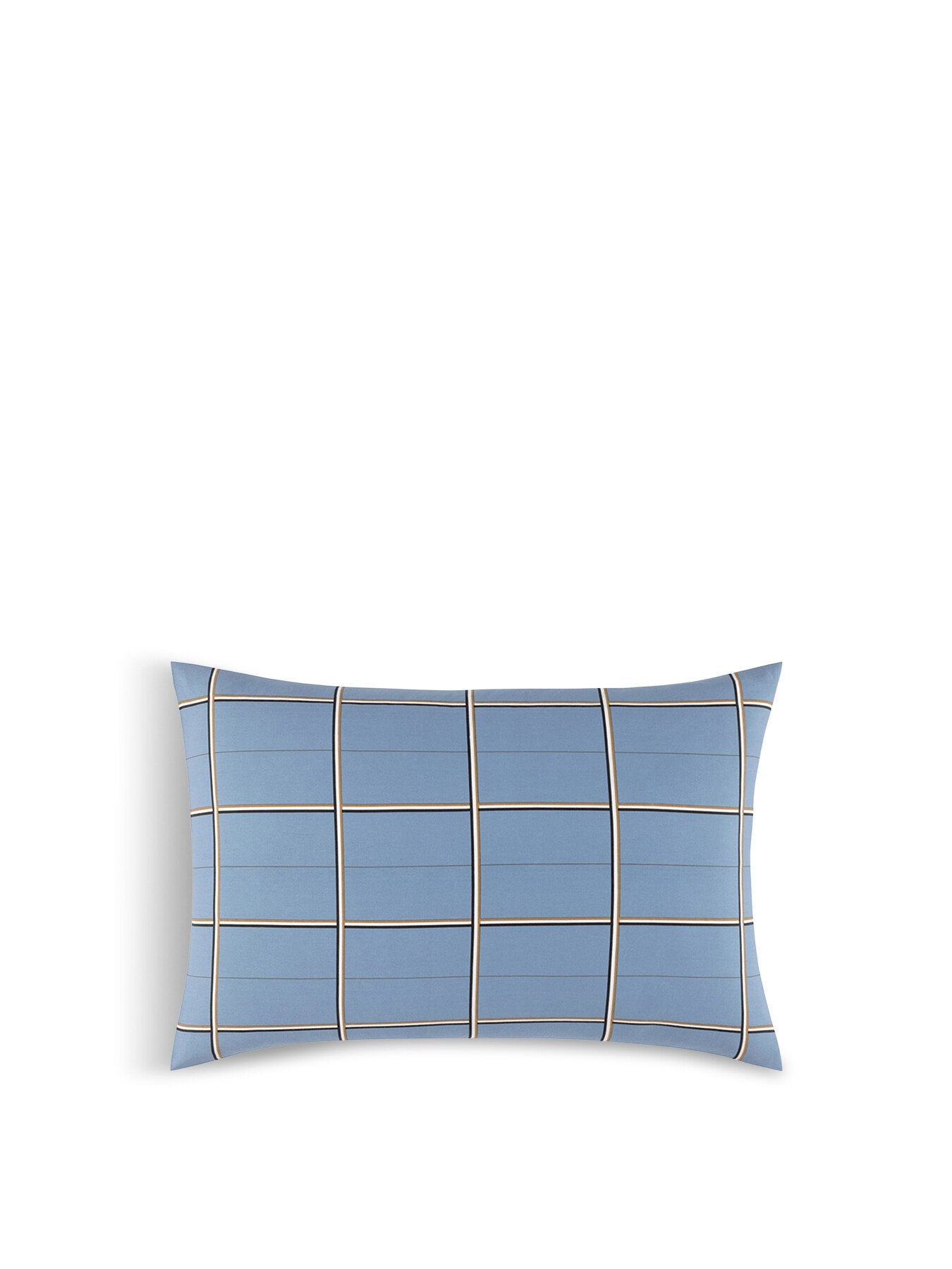 Boss Check Standard Pillowcase Blue