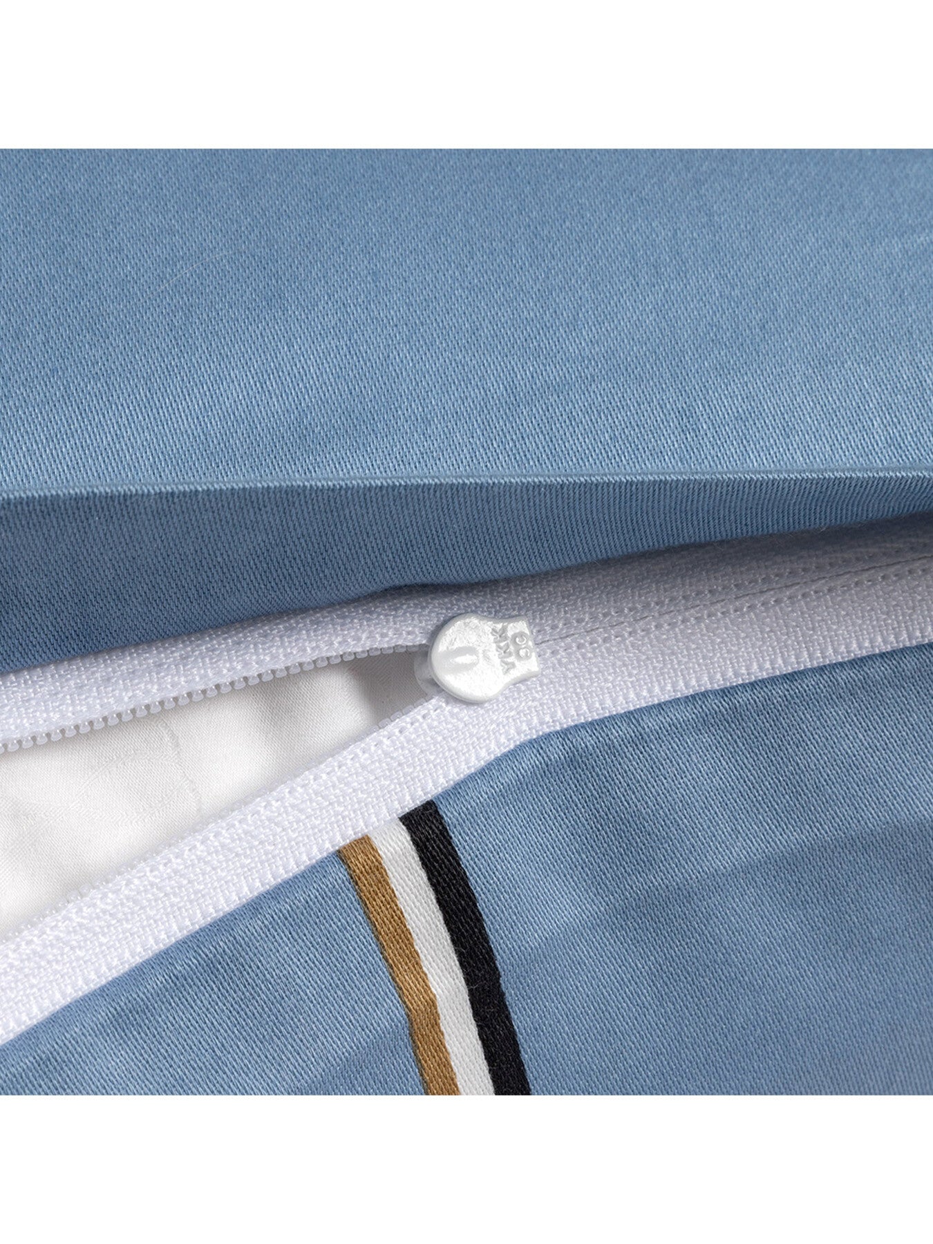Boss Check Square Pillowcase Blue Horizon
