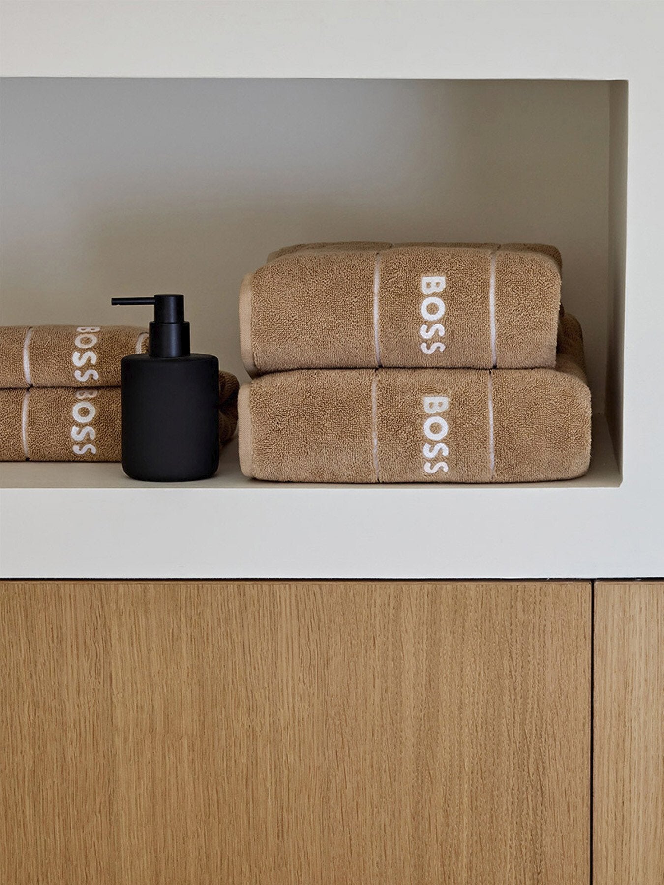 Plain Pecan Hand Towel