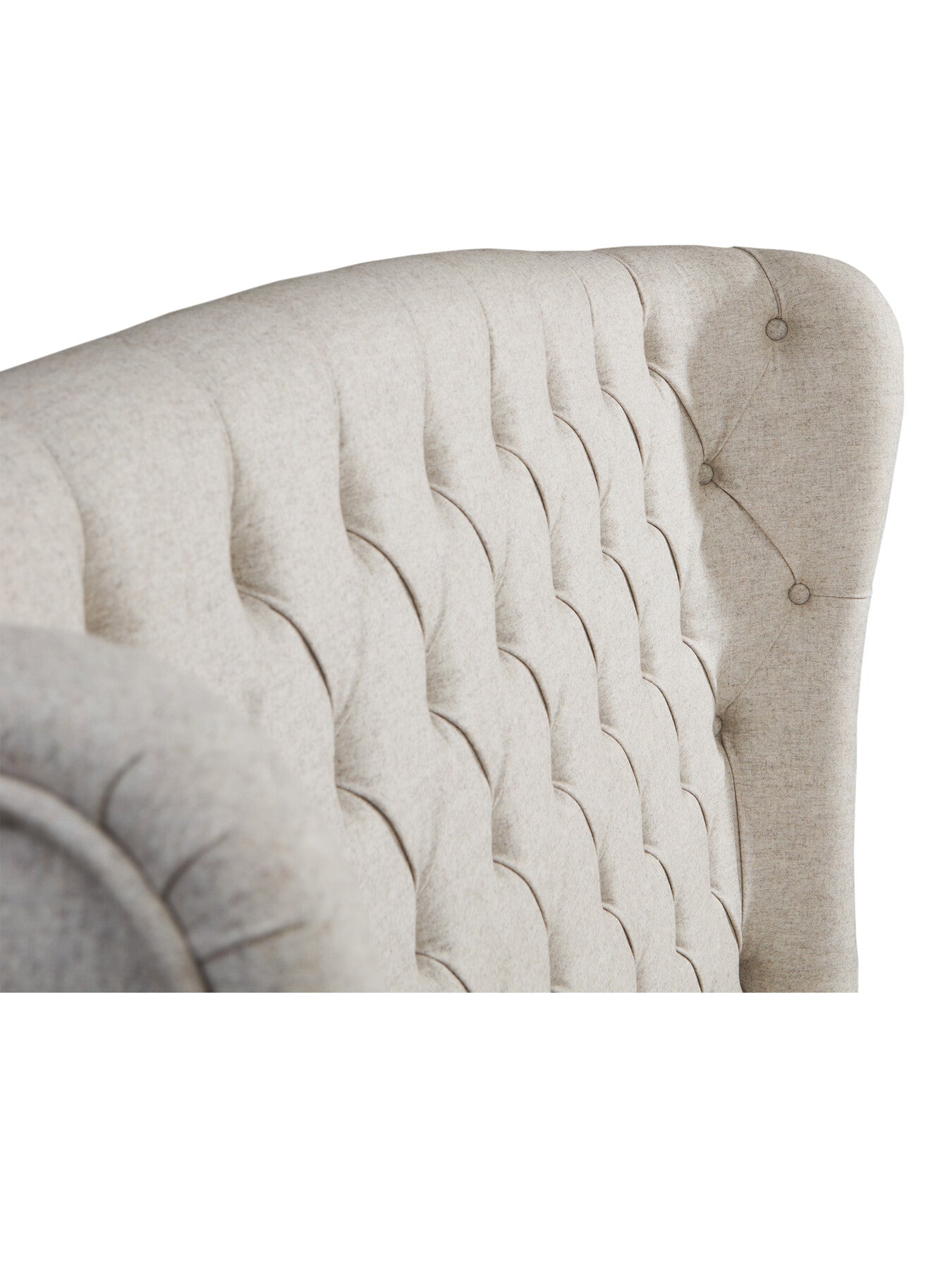 Neutral Holcot Beige Fabric King Ottoman Bed Frame