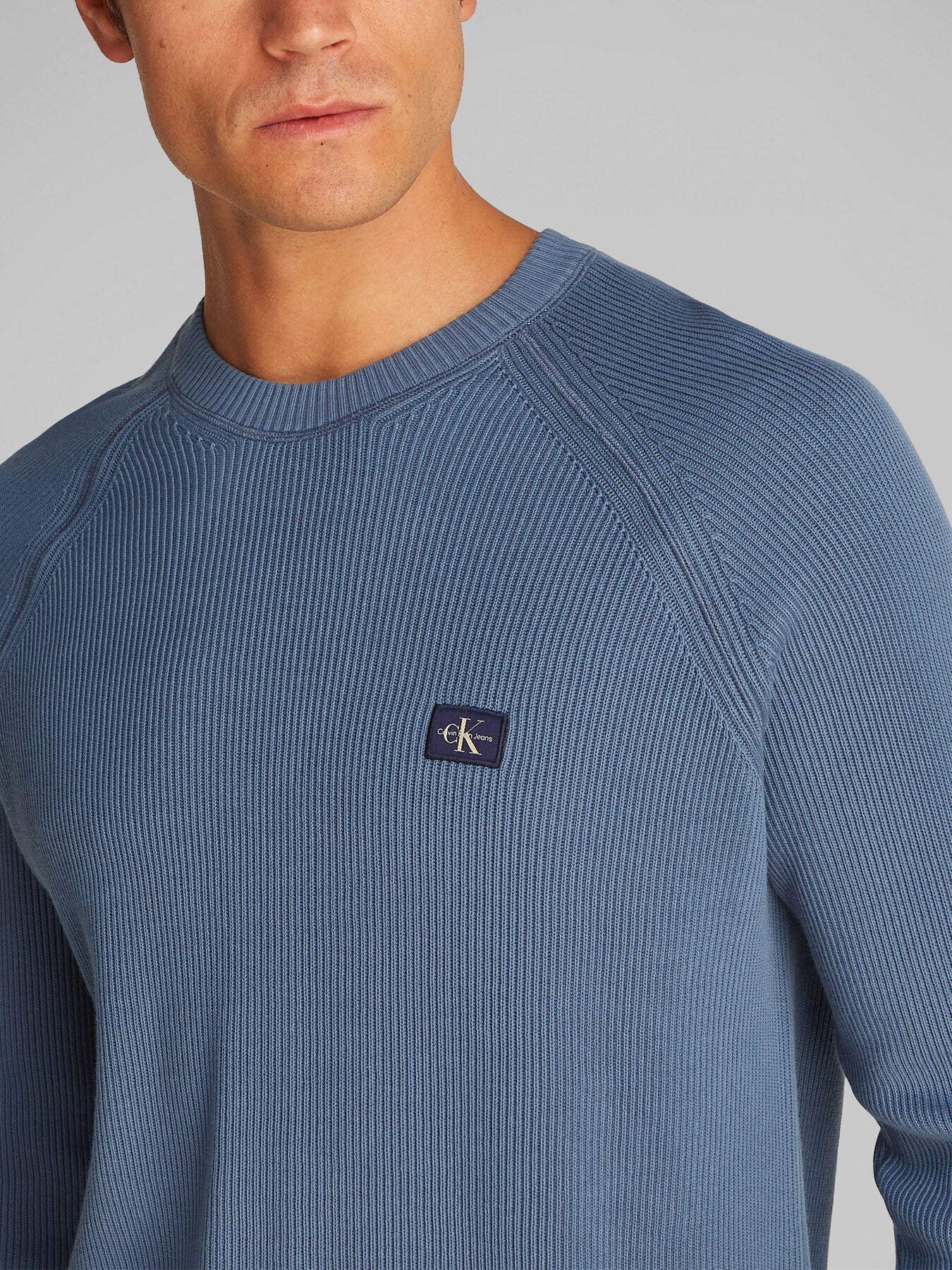 Ribbed Crew Neck Jumper